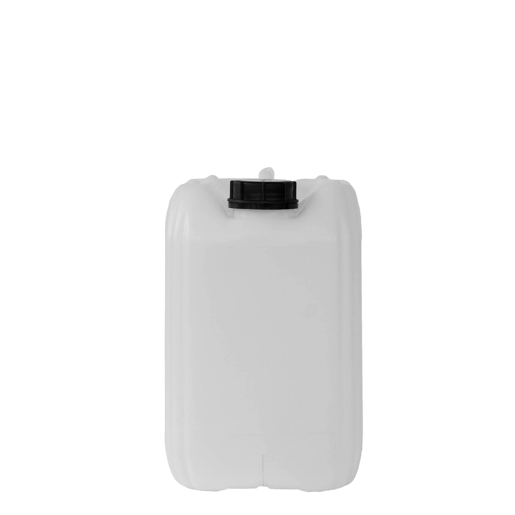 10 l kanniņa, taisnstūrveida, HDPE plastmasa, dabīga, atvere: ND 55