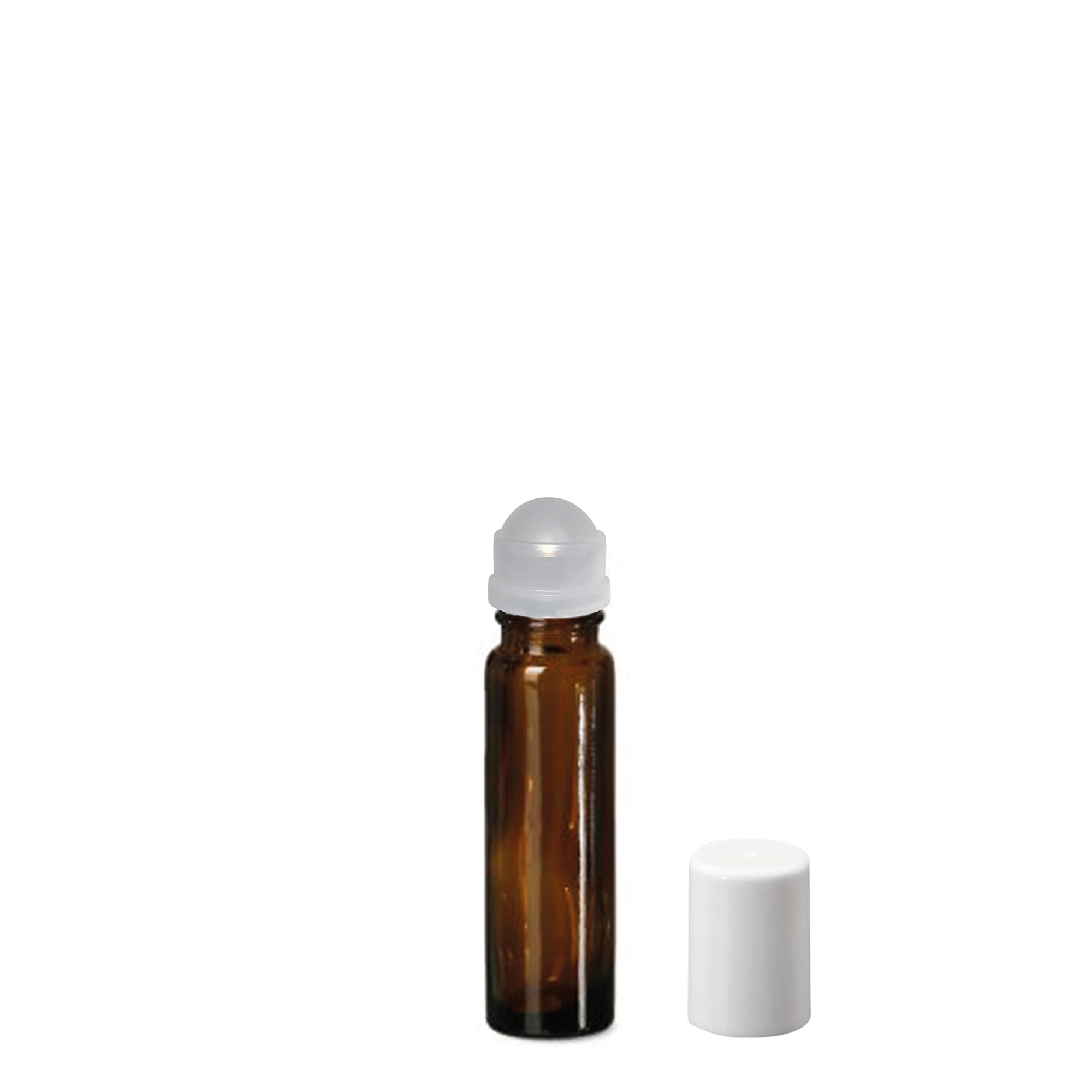 10 ml roll-on pudele, stikls, brūna, atvere: skrūvējams aizvērējs