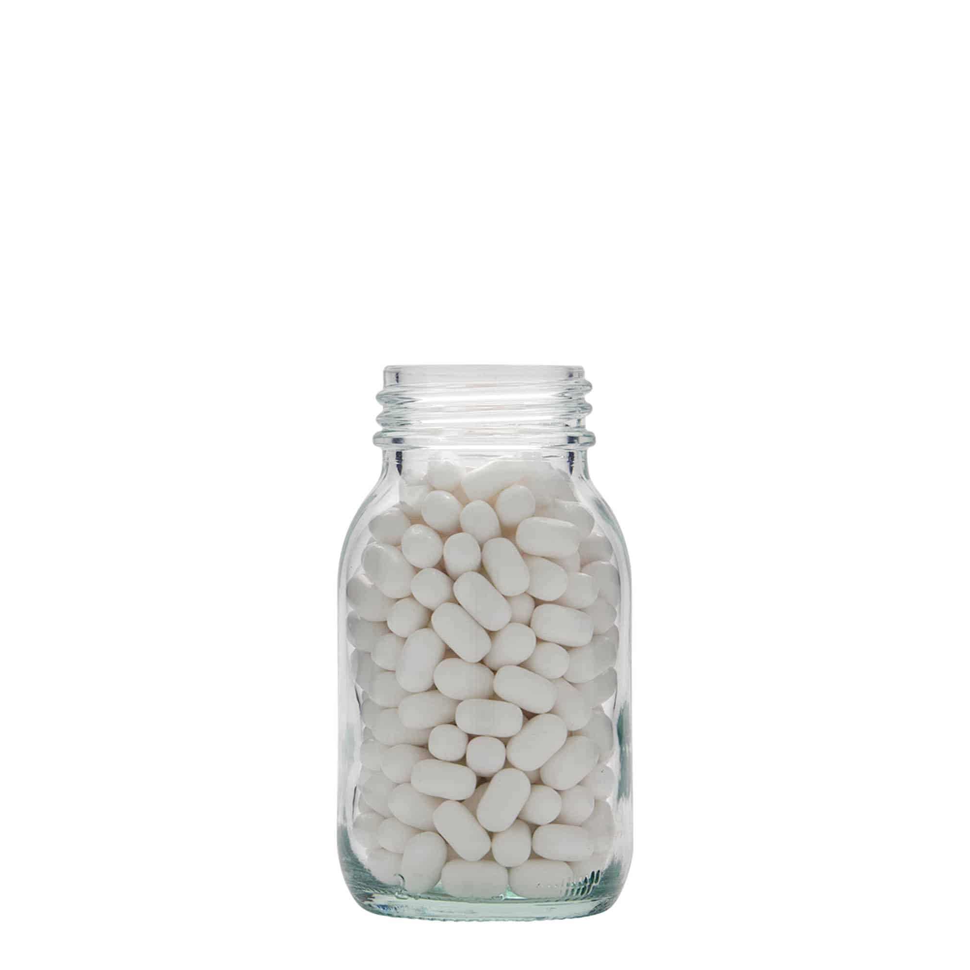 125 ml plata kakla stikla trauks, atvere: DIN 40 125 ml plata kakla stikla trauks, atvere: DIN 40