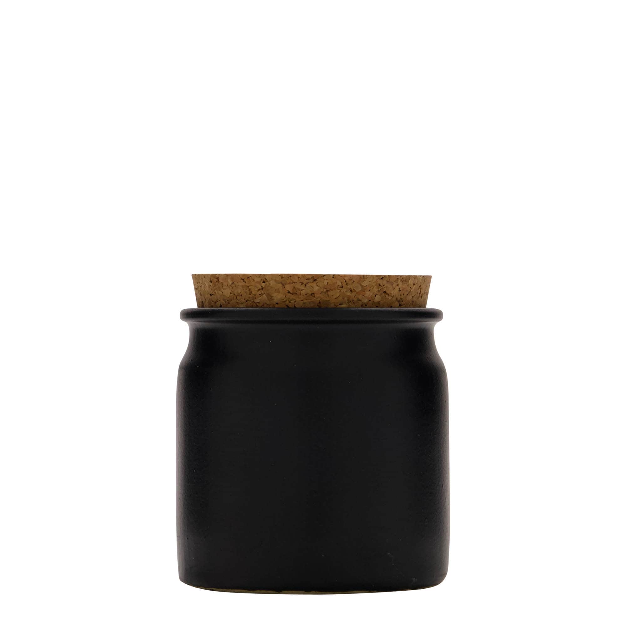 160 ml akmens masas pods, keramika, melns, atvere: korķis