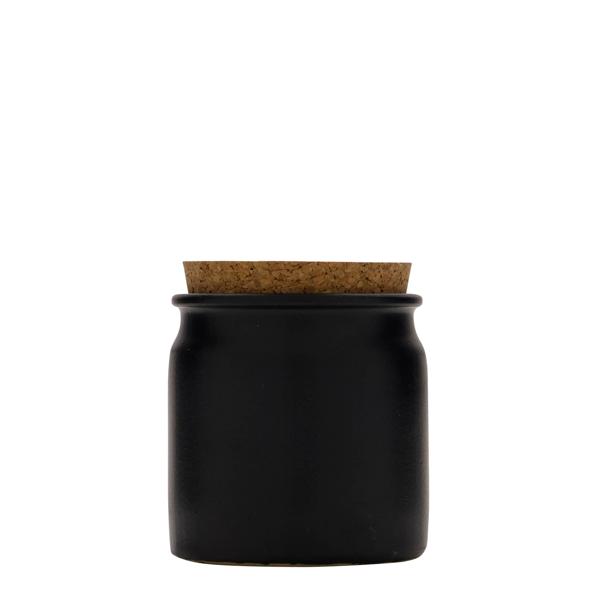 160 ml akmens masas pods, keramika, melns, atvere: korķis