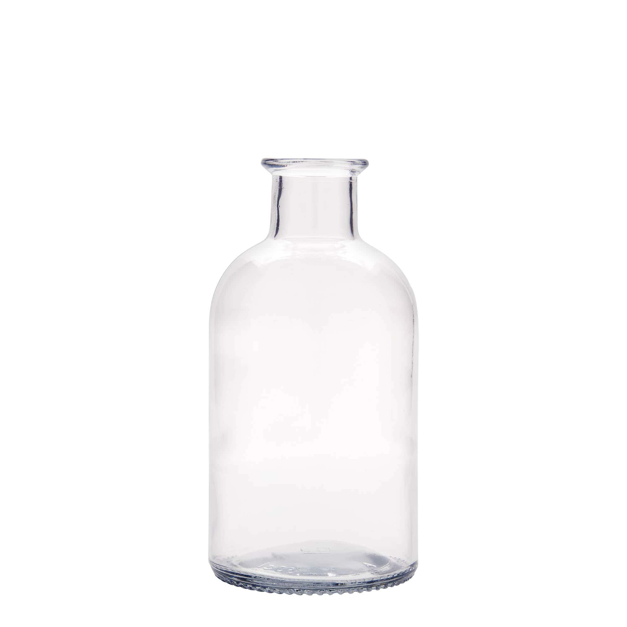 500 ml stikla pudele, farmācijas, 'Italia', aizdare: korķis 500 ml stikla pudele, farmācijas, 'Italia', aizdare: korķis