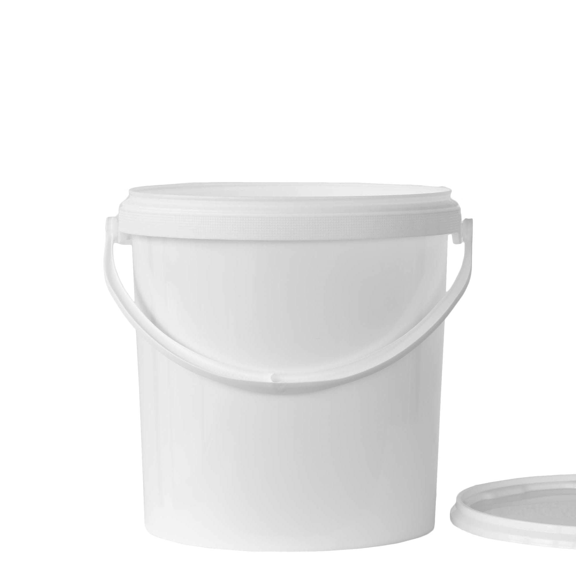 10 l spainis, PP plastmasa, balts