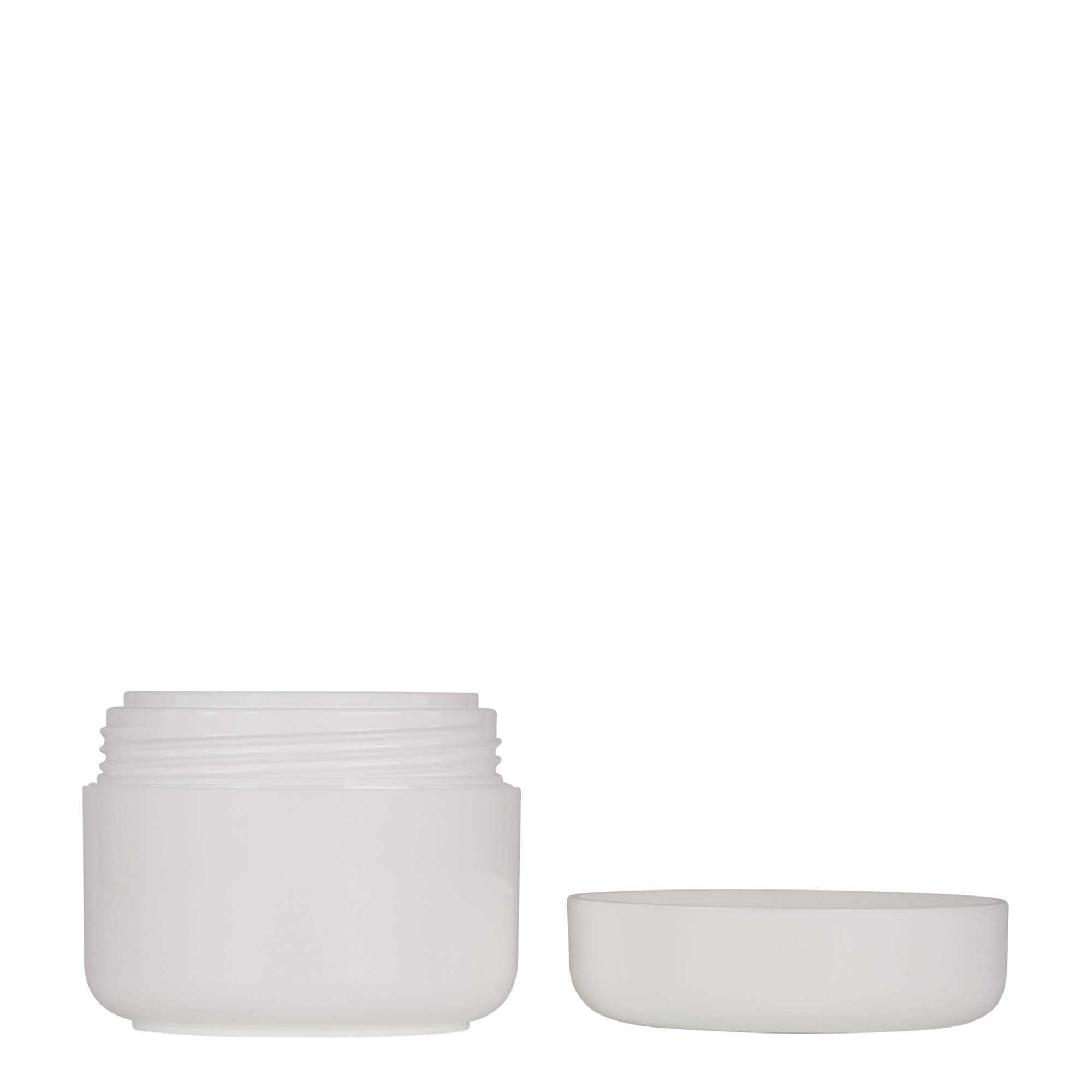50 ml plastmasas trauks 'Bianca', PP, balts, atvere: skrūvējams vāciņš