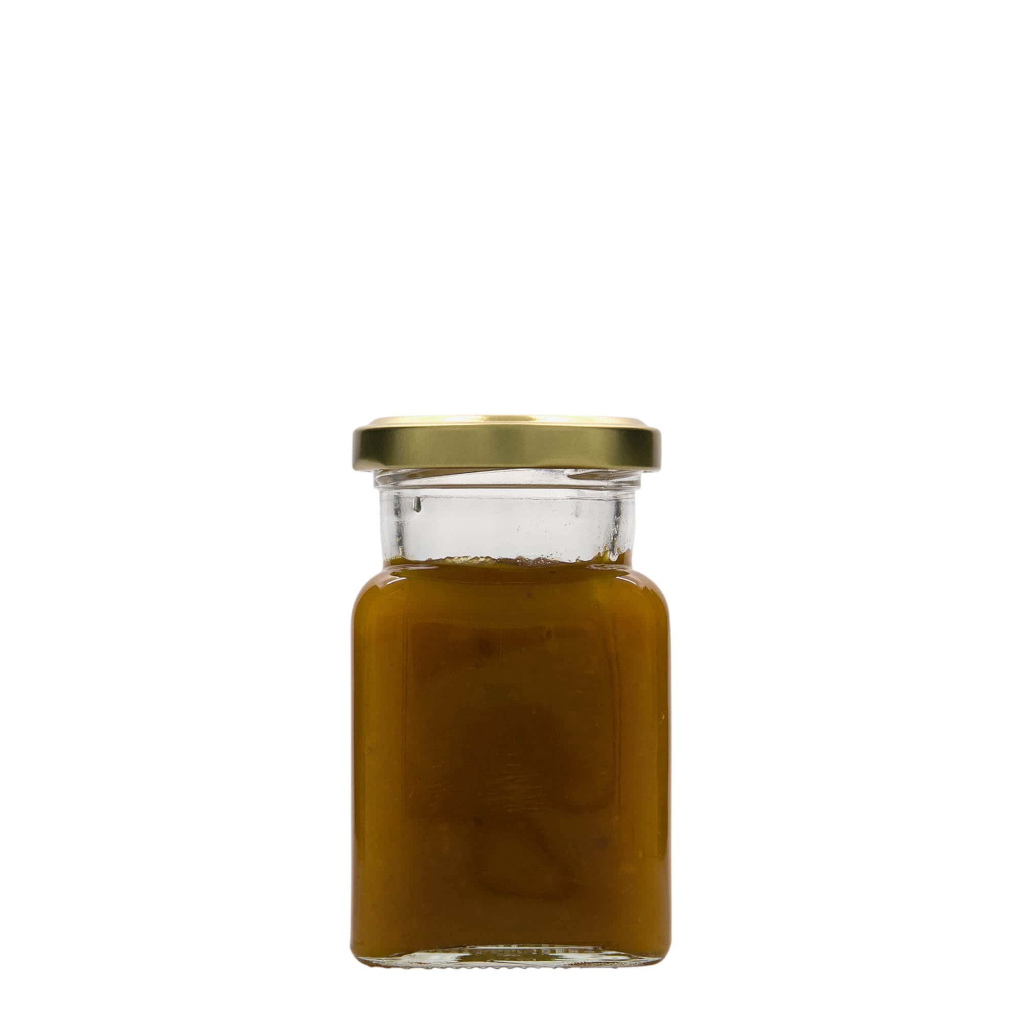 150 ml kvadrātveida stikla trauks, atvere: Twist-Off (TO 53)