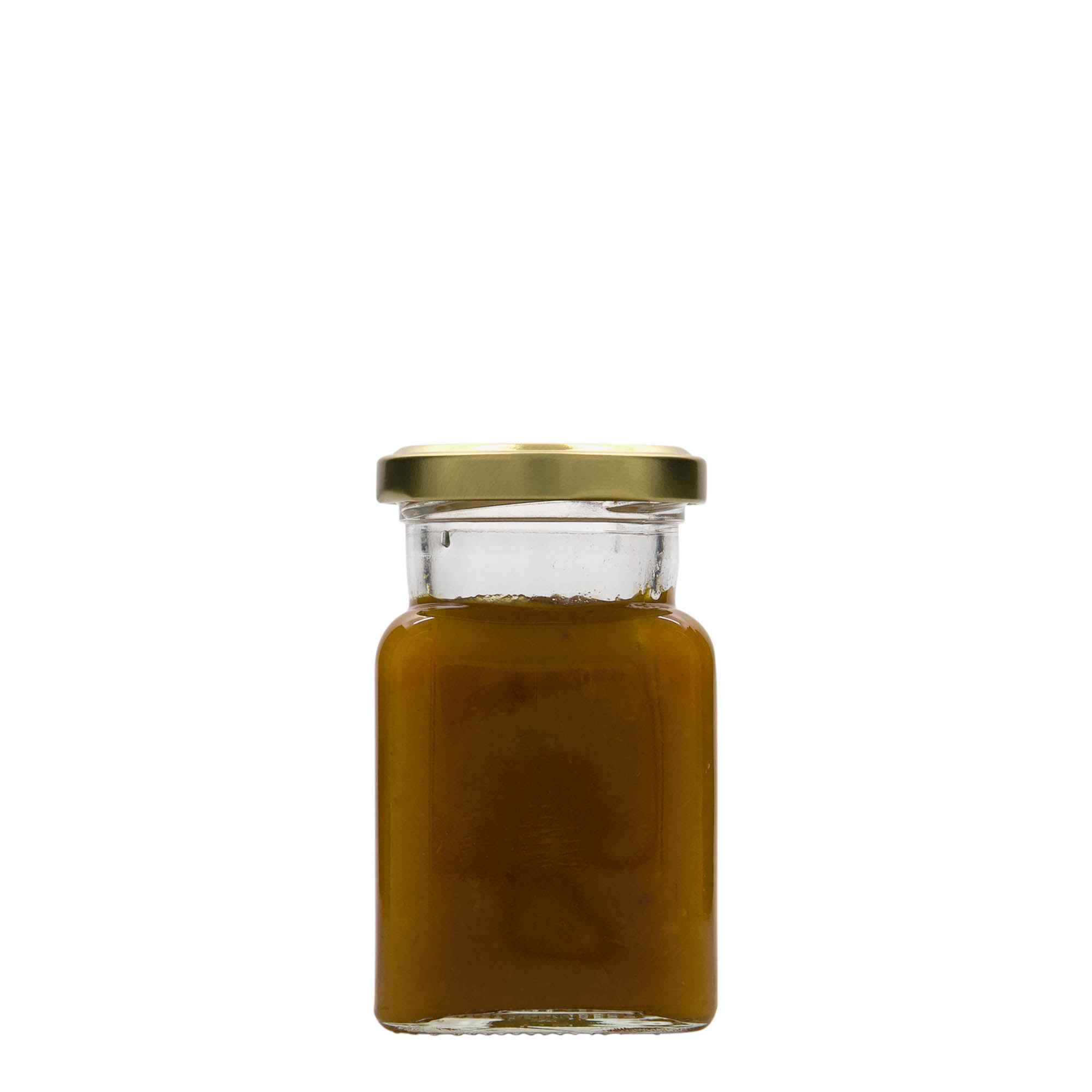 150 ml kvadrātveida stikla trauks, atvere: Twist-Off (TO 53) 150 ml kvadrātveida stikla trauks, atvere: Twist-Off (TO 53)