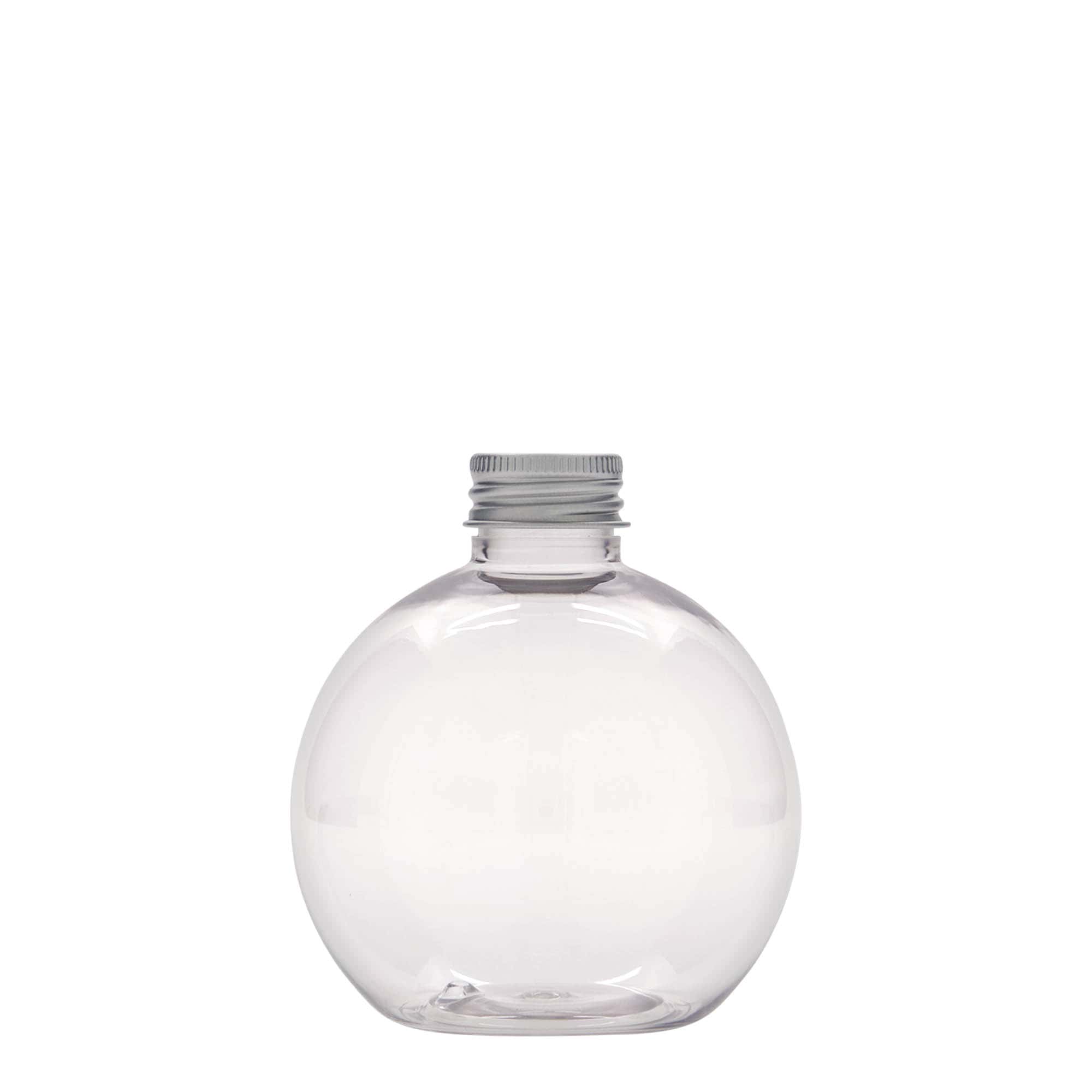 250 ml PET pudele 'Perry', apaļa, plastmasa, atvere: 24/410