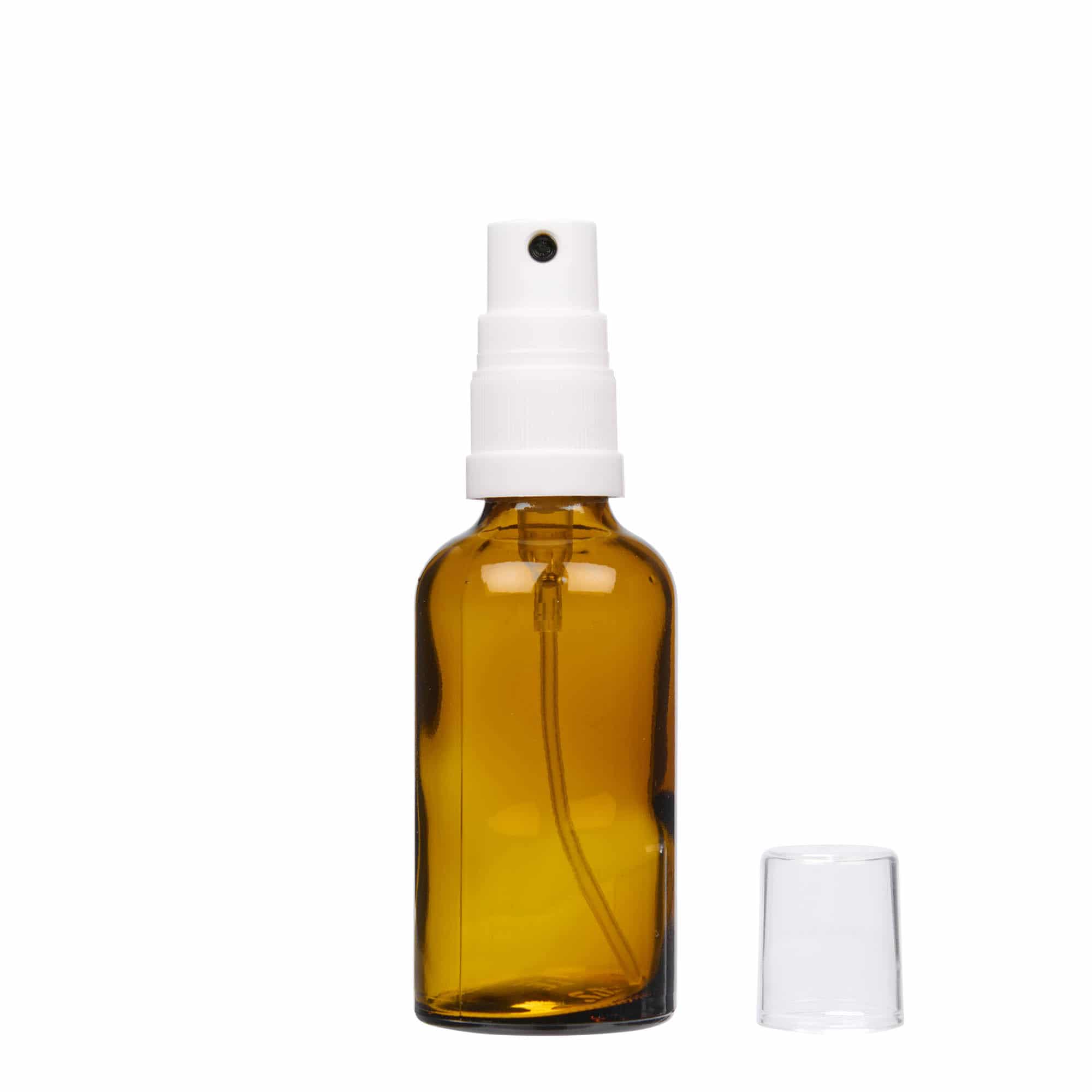 50 ml medicīnas aerosola pudele, stikls, brūna, atvere: DIN 18