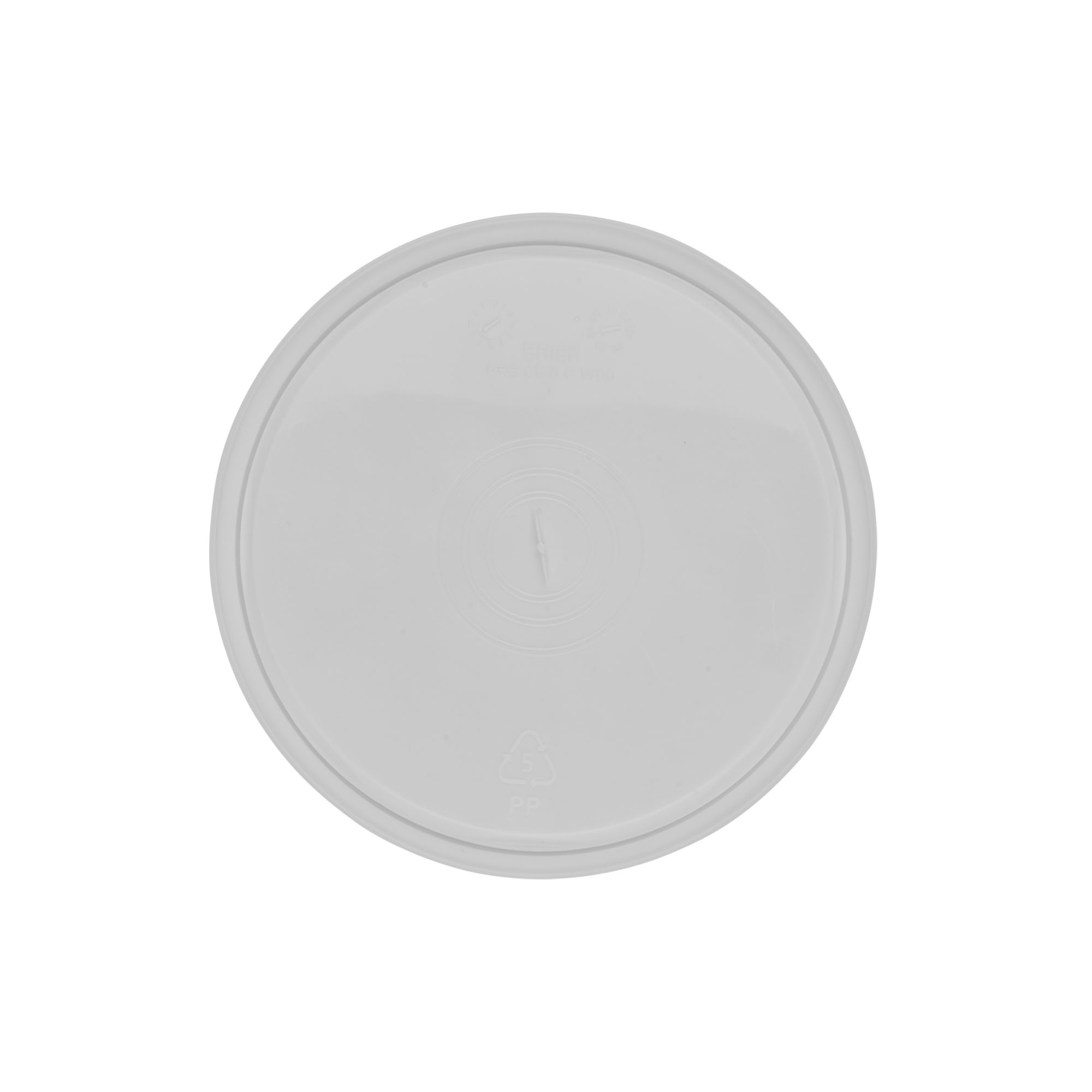 Vāks 1,8 l spainim, PP plastmasas, balts