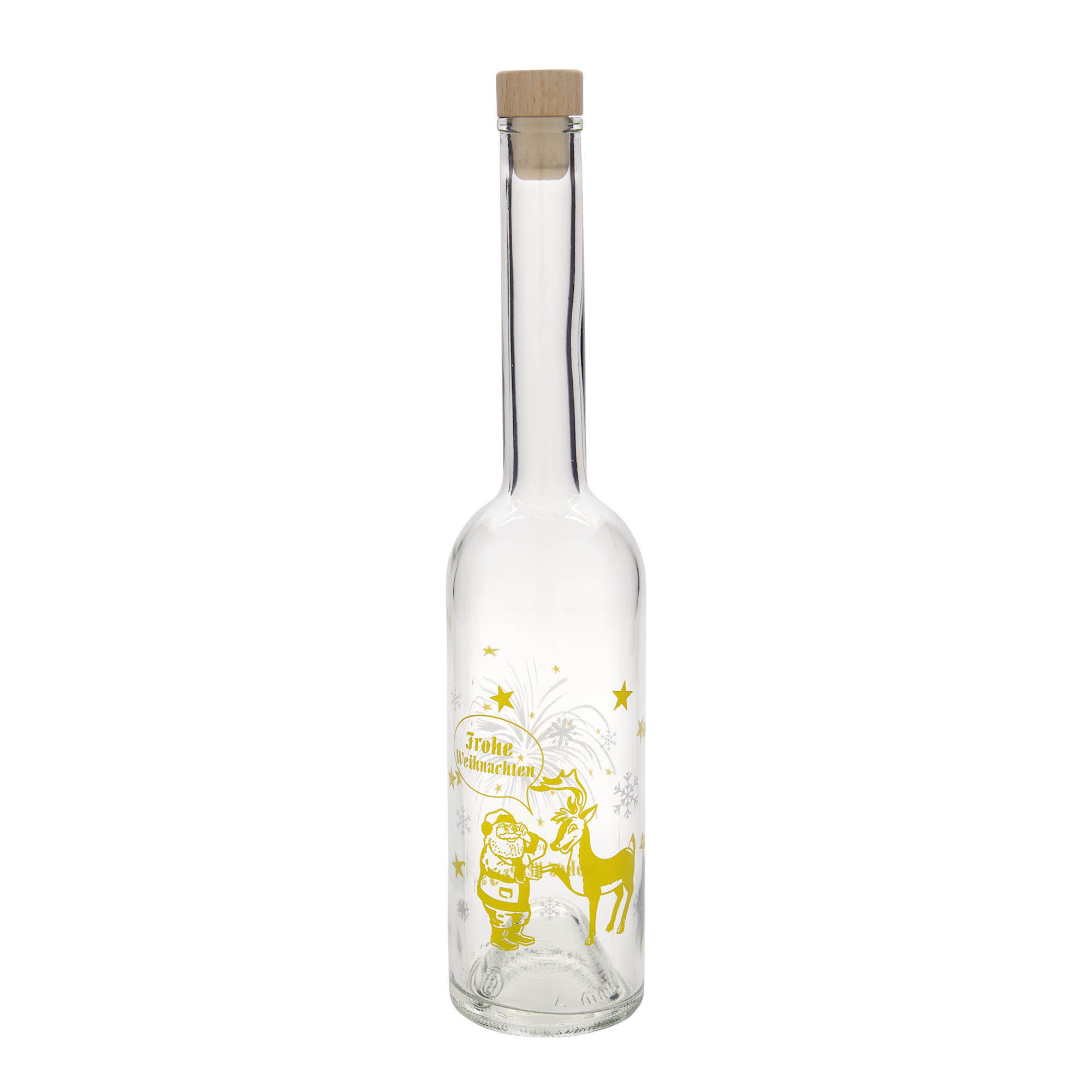 500 ml stikla pudele 'Opera', motīvs: uguņošana, atvere: korķis 500 ml stikla pudele 'Opera', motīvs: uguņošana, atvere: korķis