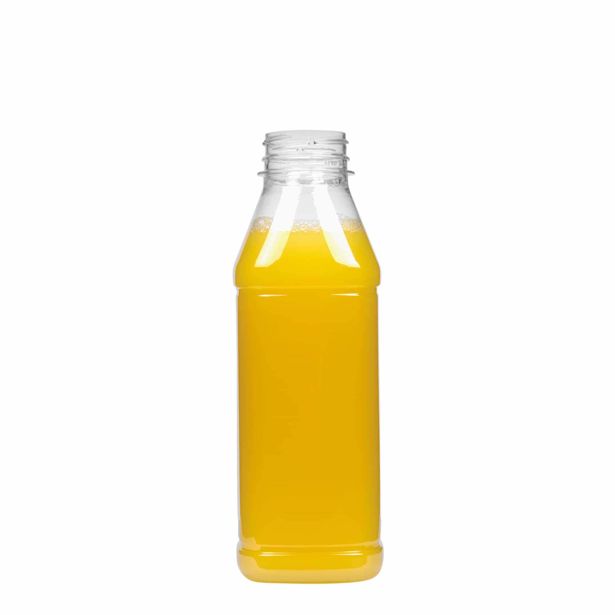 500 ml PET pudele 'Milk and Juice Carré', kvadrātveida, plastmasa, atvere: 38 mm 500 ml PET pudele 'Milk and Juice Carré', kvadrātveida, plastmasa, atvere: 38 mm