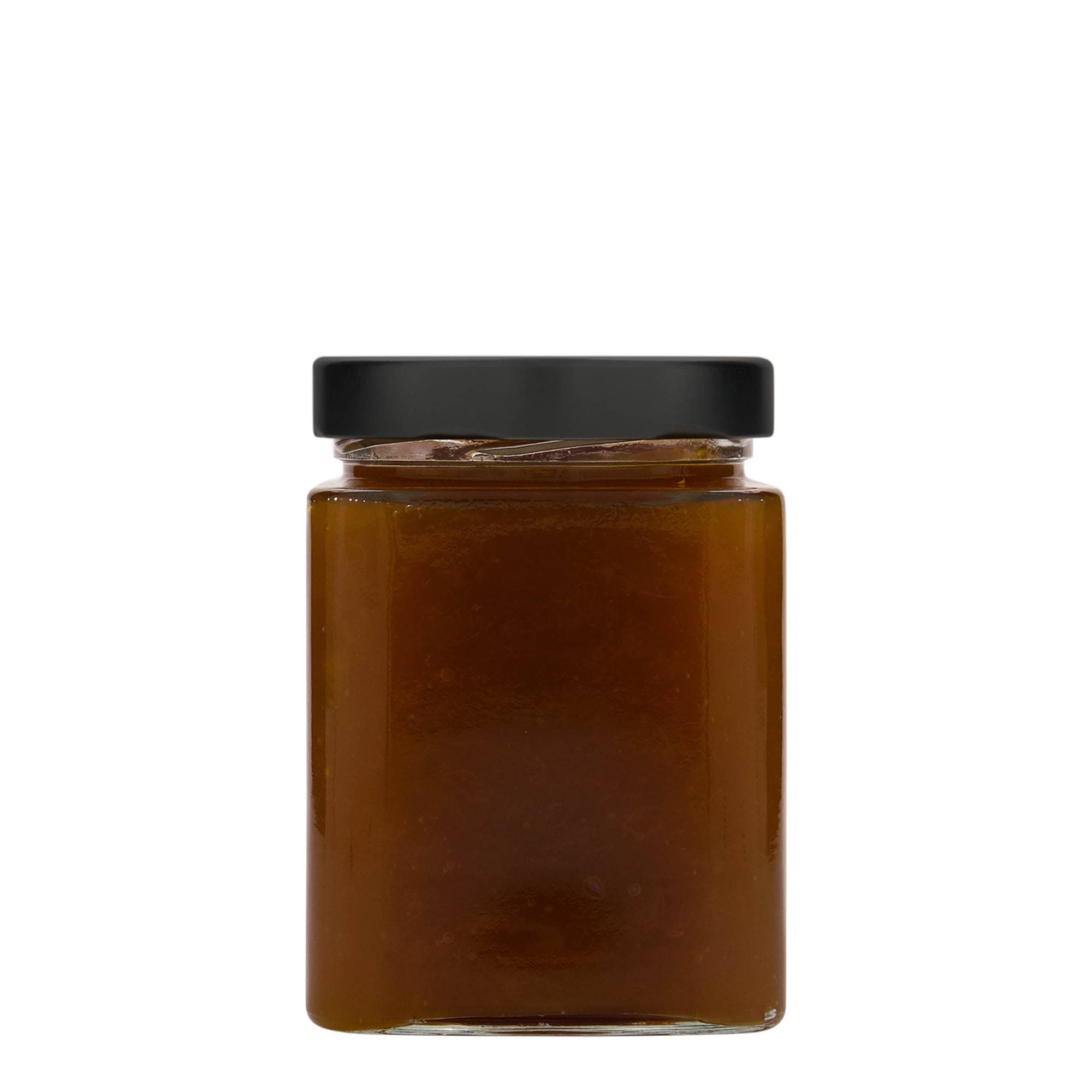 580 ml kvadrātveida stikla burka 'Ikarus', atvere: Deep-Twist-Off (DTO 82)