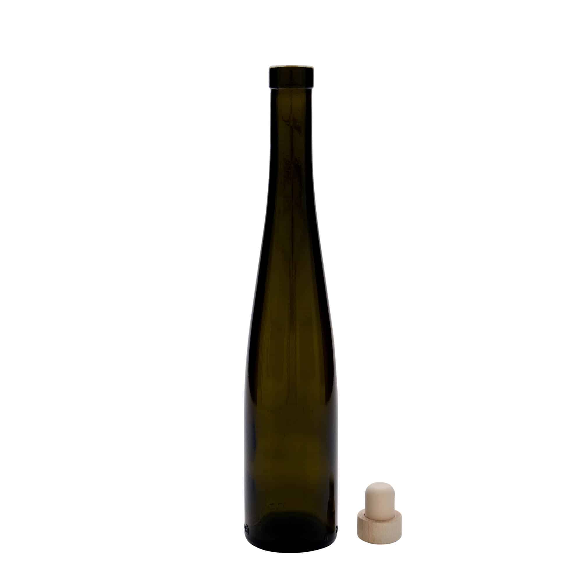 375 ml stikla pudele 'Weinschlegel', antīki zaļa, aizdare: korķis