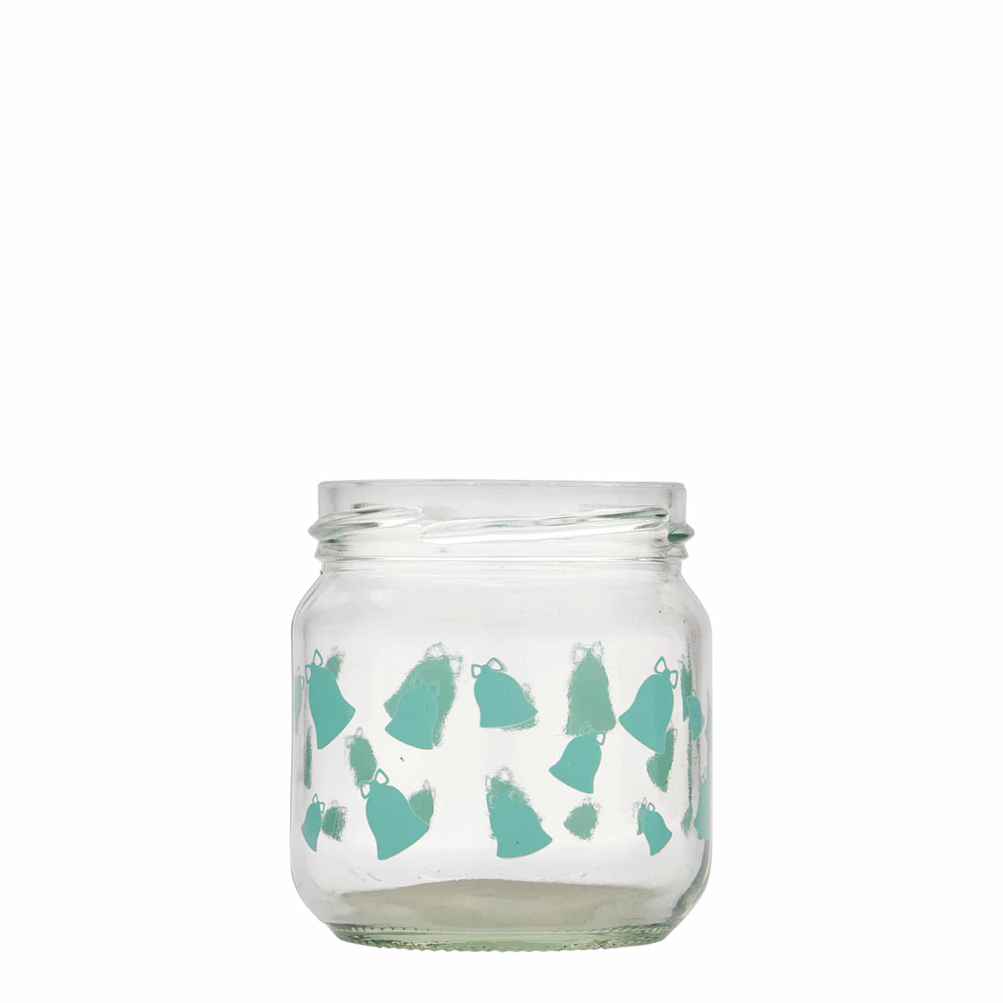 212 ml apaļš stikls, motīvs: zvaniņš, atvere: Twist-Off (TO 66)