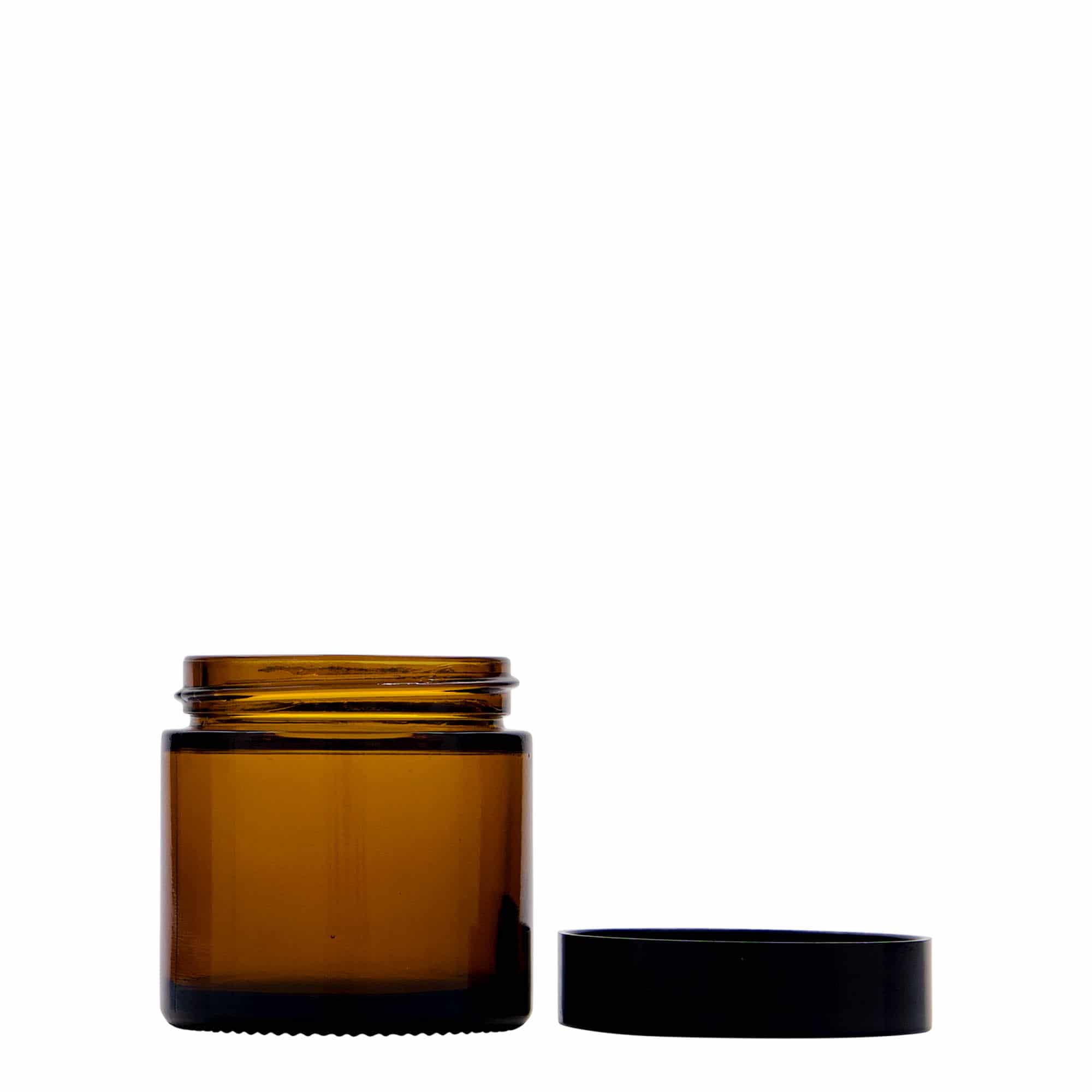 60 ml burciņa 'Brown Line', stikls, brūna, atvere: skrūvējams vāciņš