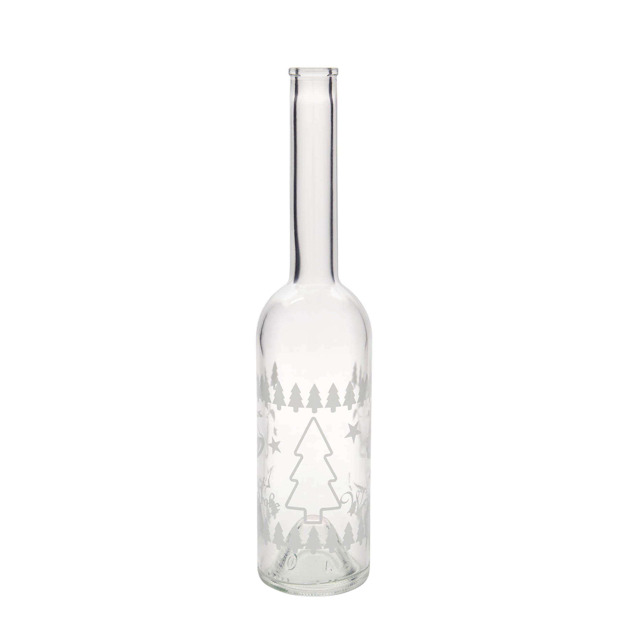 500 ml stikla pudele 'Opera', motīvs: klasiski Ziemassvētki, aizdare: korķis