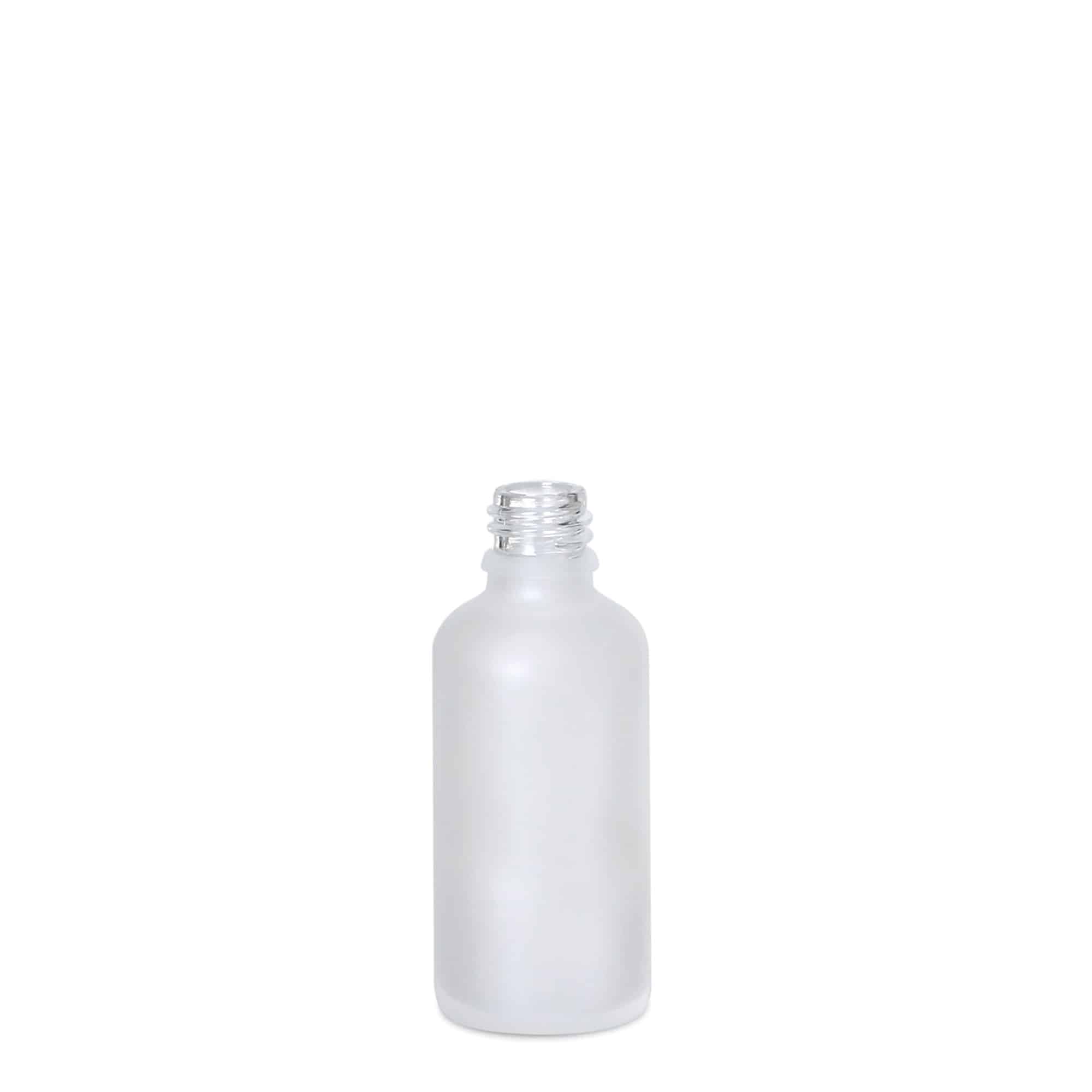 50 ml medicininis butelis, stiklas, rudas matinis, kaklelis: DIN 18 50 ml medicininis butelis, stiklas, rudas matinis, kaklelis: DIN 18