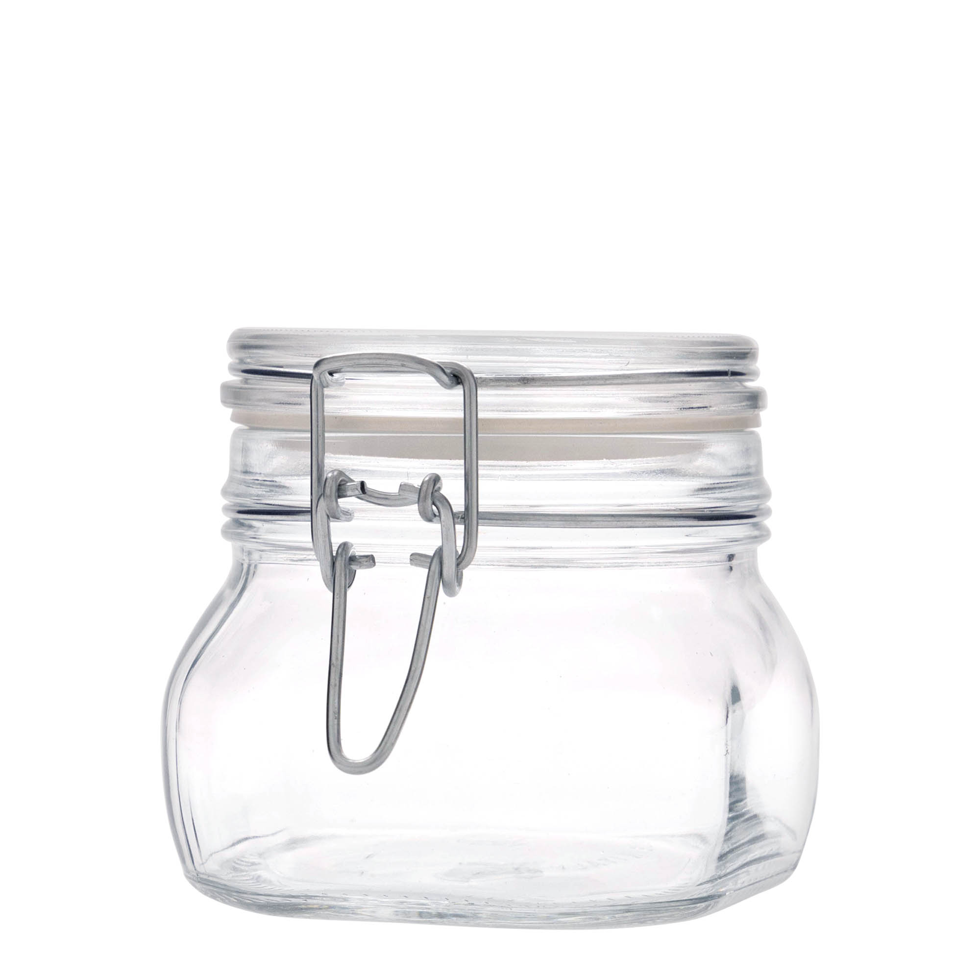 500 ml metāla aizdare stikla burka 'Fido', kvadrātveida, atvere: metāla aizdare 500 ml metāla aizdare stikla burka 'Fido', kvadrātveida, atvere: metāla aizdare