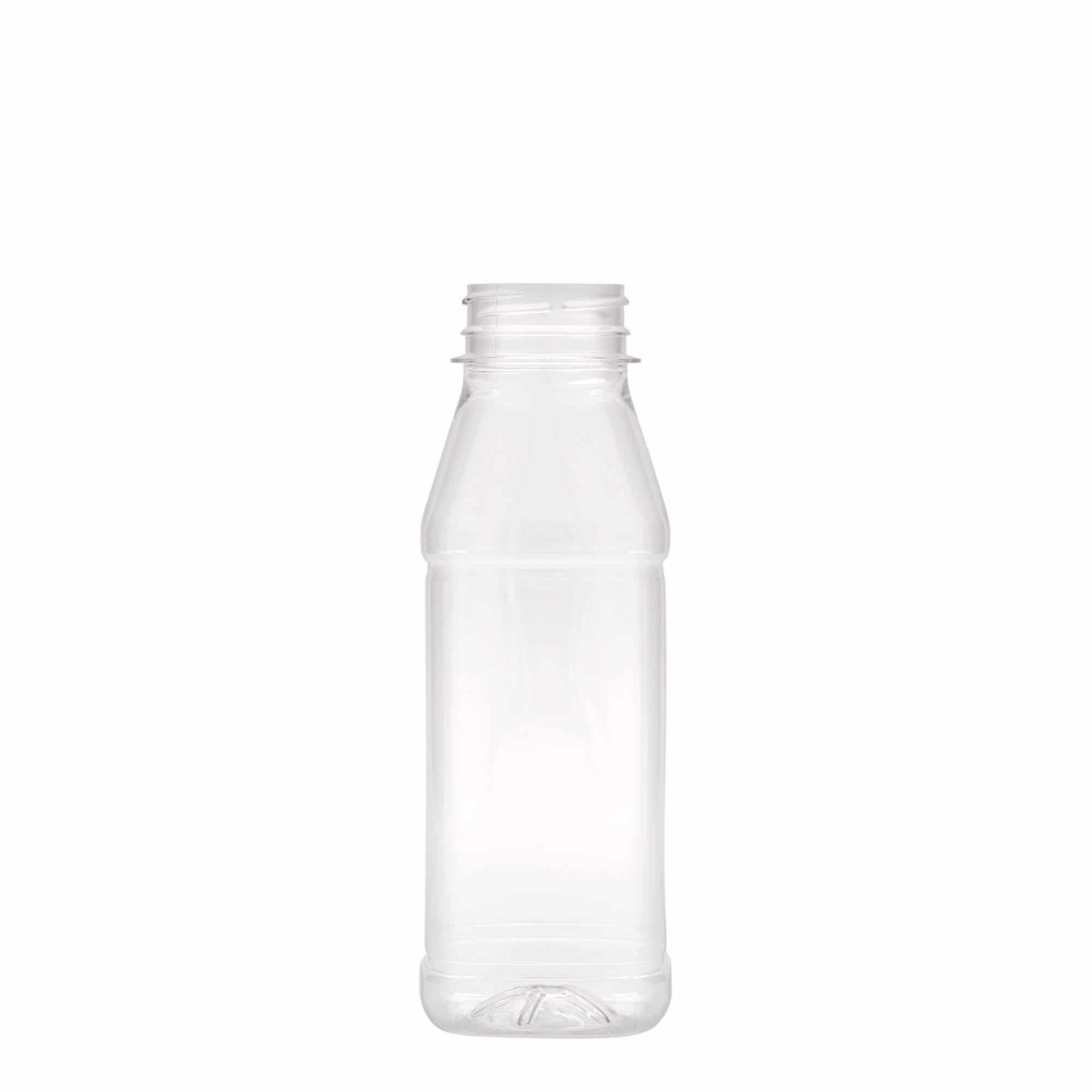 330 ml PET pudele 'Milk and Juice Carré', kvadrātiska, plastmasas, aizdare: 38 mm 330 ml PET pudele 'Milk and Juice Carré', kvadrātiska, plastmasas, aizdare: 38 mm