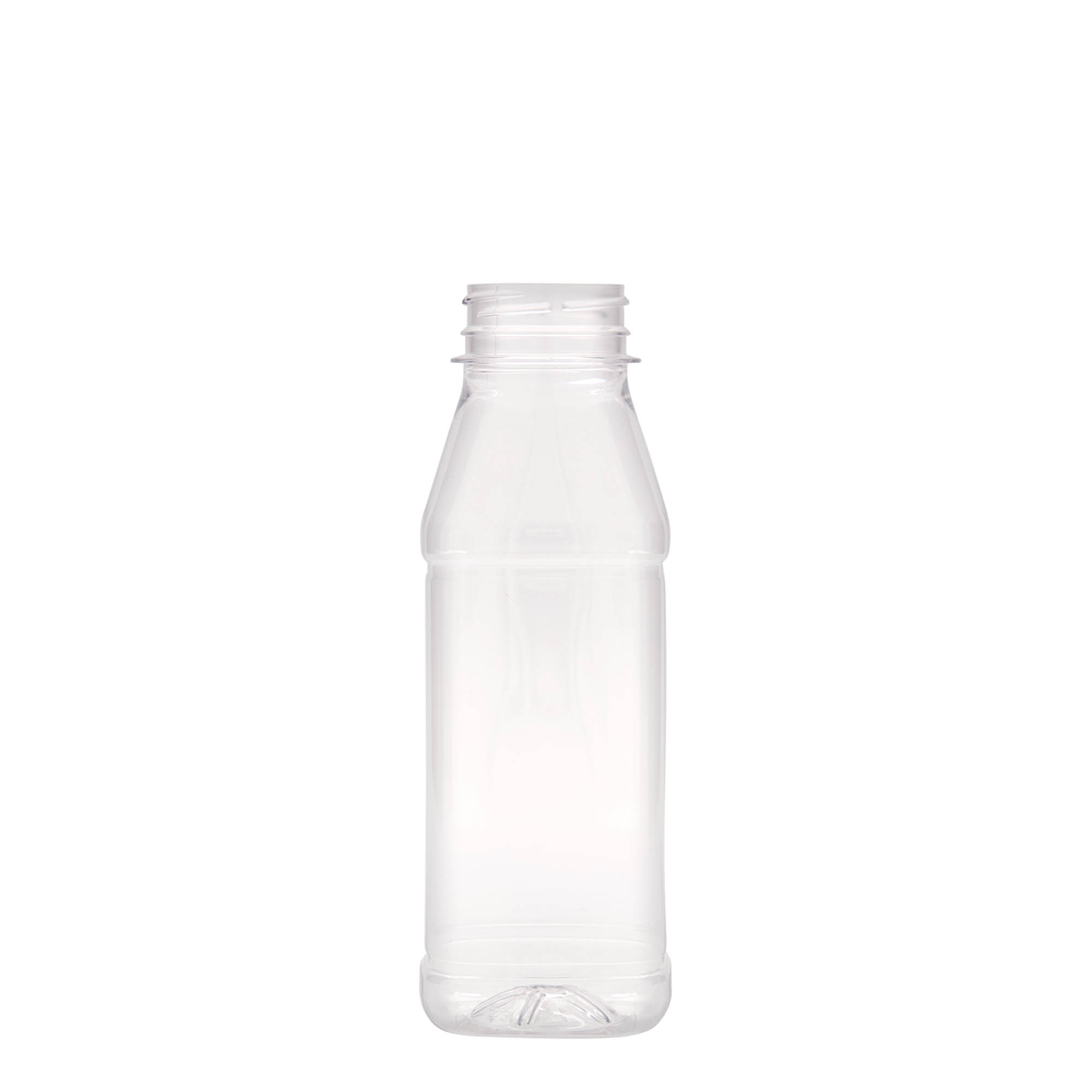 330 ml PET pudele 'Milk and Juice Carré', kvadrātveida, plastmasa, atvere: 38 mm