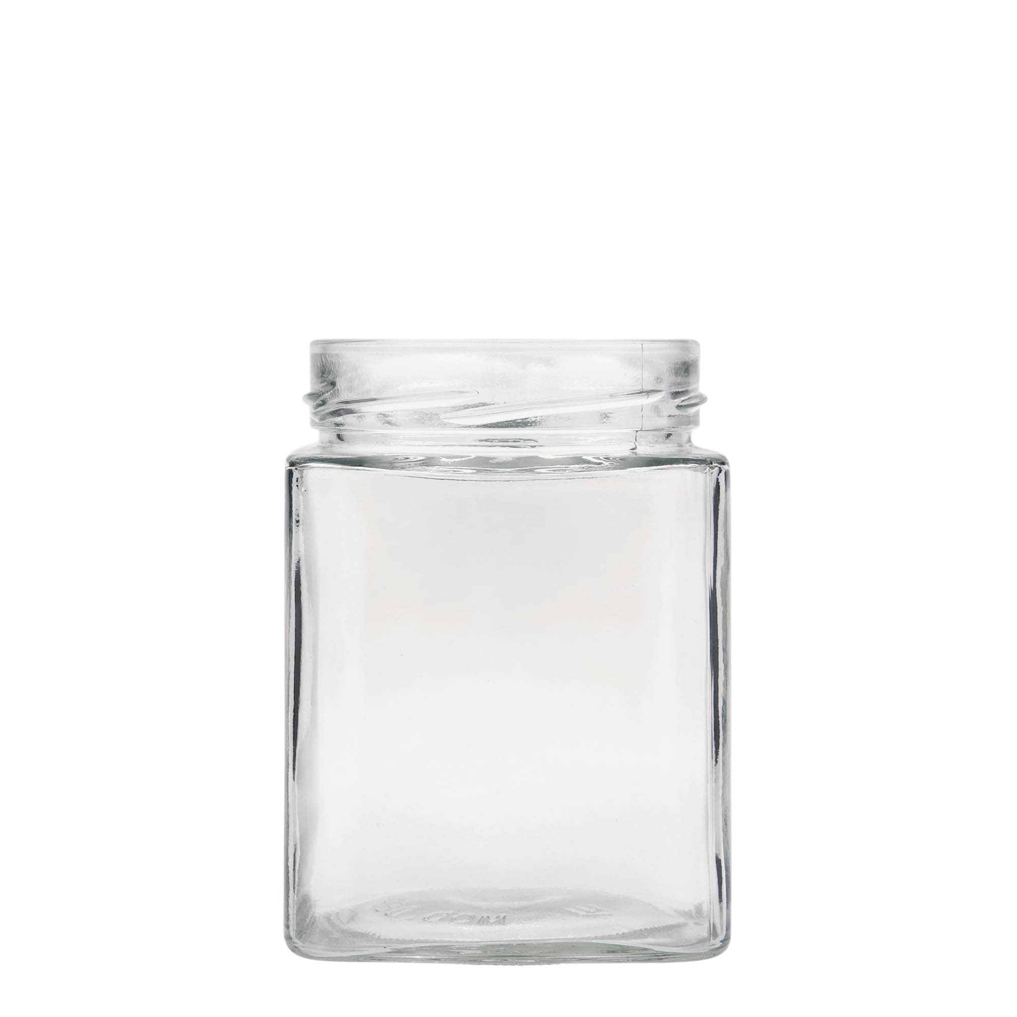580 ml kvadrātveida stikla burka 'Ikarus', atvere: Deep-Twist-Off (DTO 82)