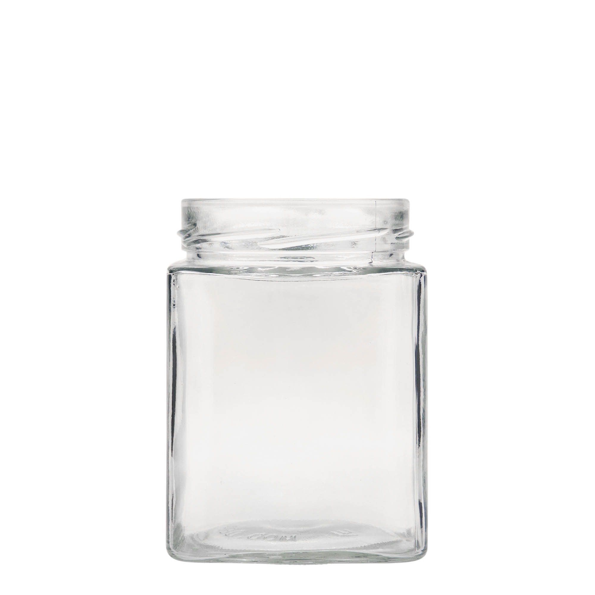 580 ml kvadrātveida stikla burka 'Ikarus', atvere: Deep-Twist-Off (DTO 82)
