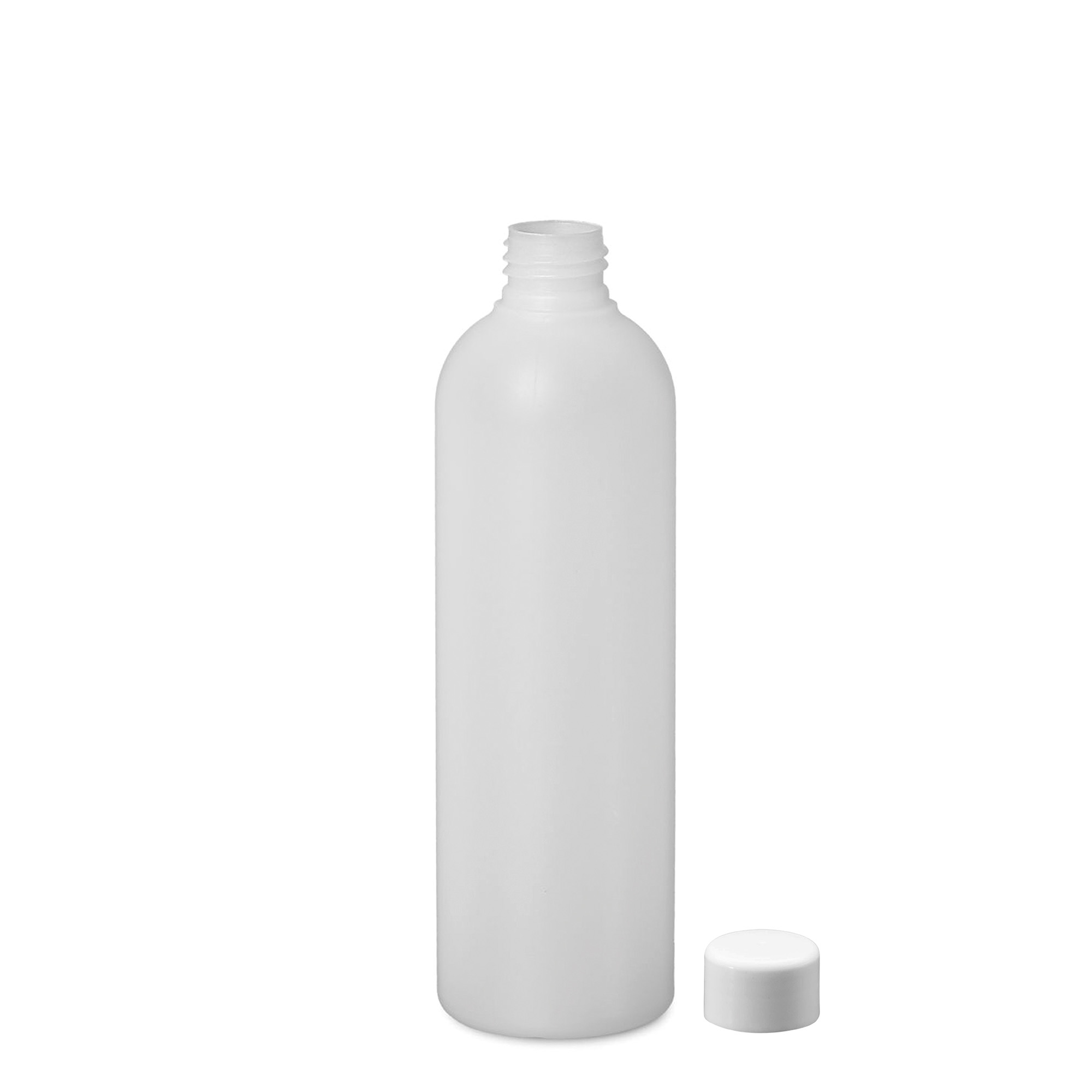 300 ml plastikinis butelis 'Tuffy', HDPE, natūralus, kaklelis: 24/410