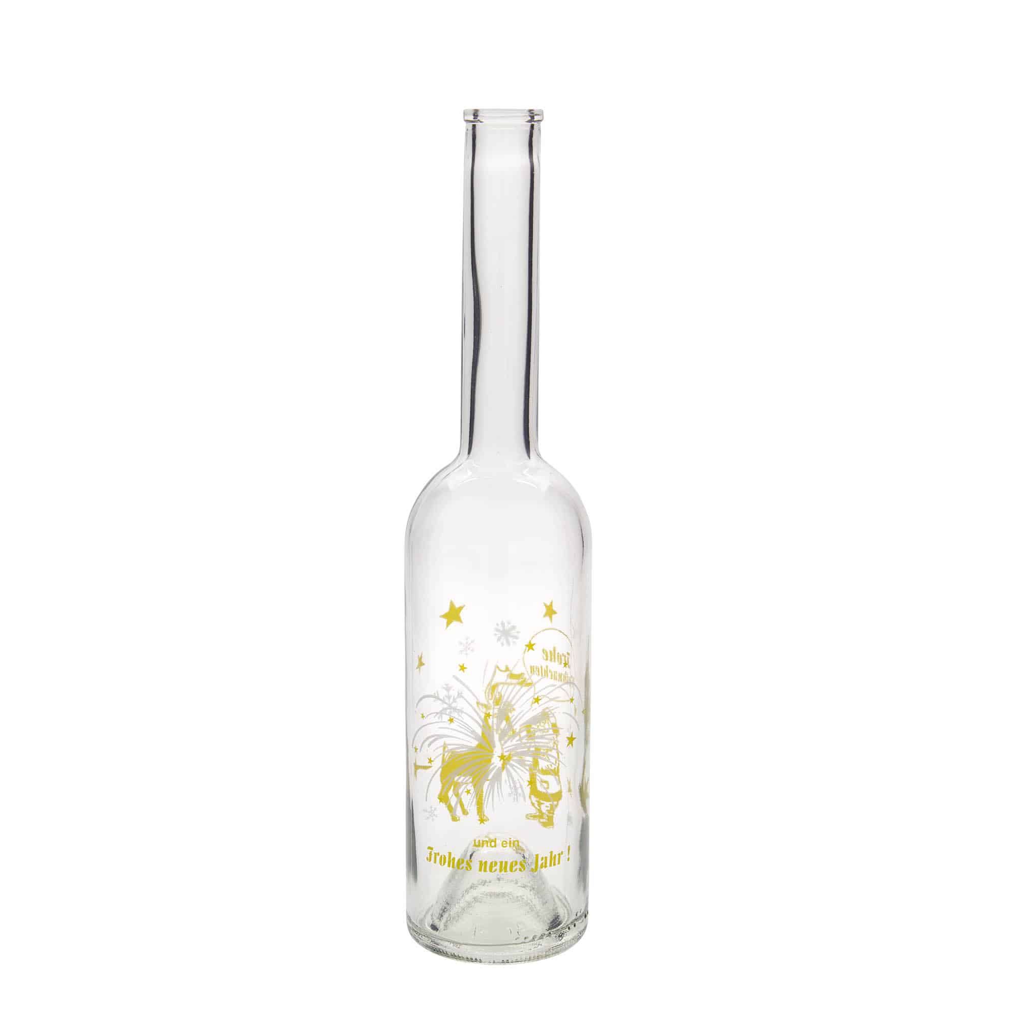 500 ml stikla pudele 'Opera', motīvs: uguņošana, atvere: korķis