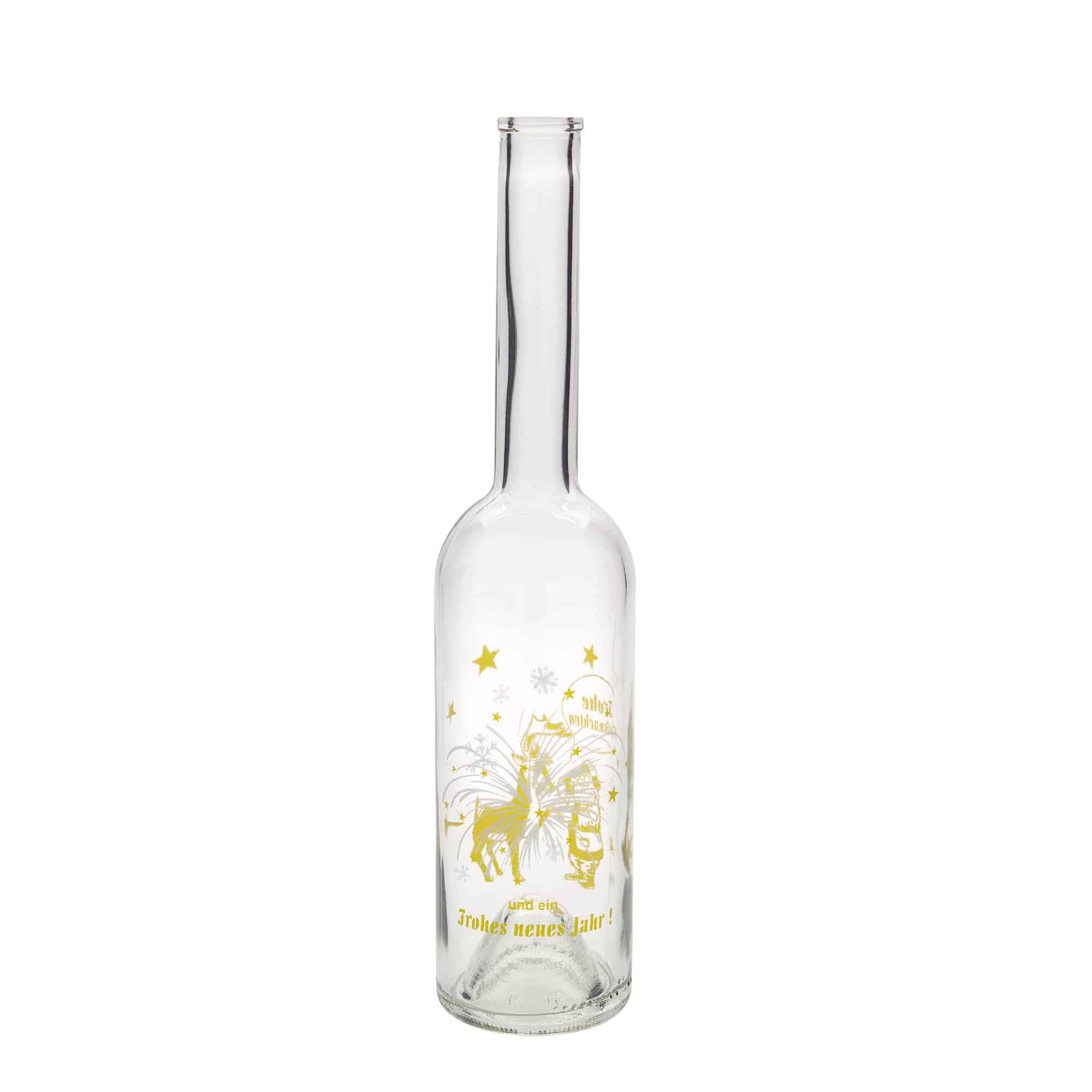 500 ml stikla pudele 'Opera', motīvs: uguņošana, atvere: korķis 500 ml stikla pudele 'Opera', motīvs: uguņošana, atvere: korķis
