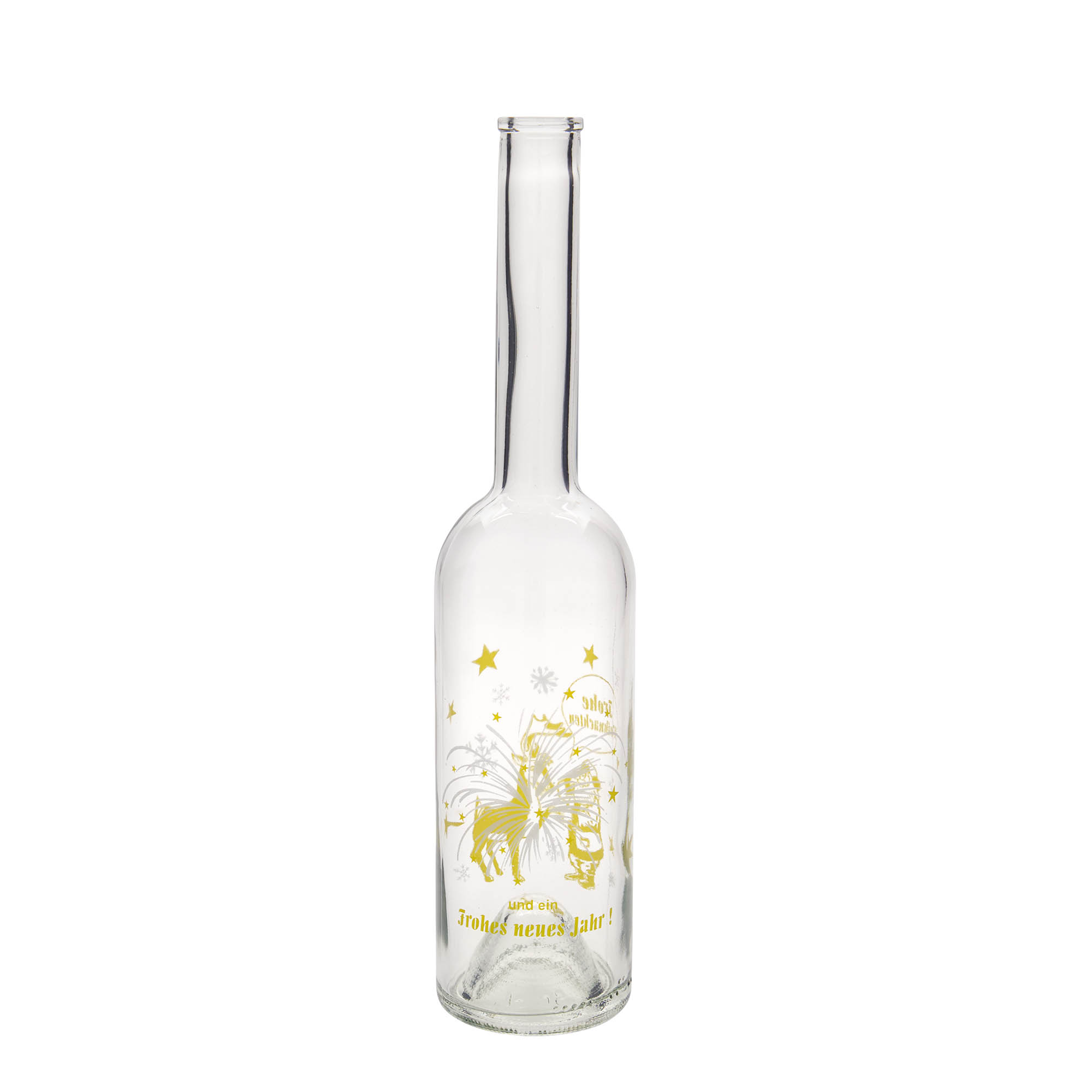 500 ml stikla pudele 'Opera', motīvs: uguņošana, atvere: korķis 500 ml stikla pudele 'Opera', motīvs: uguņošana, atvere: korķis