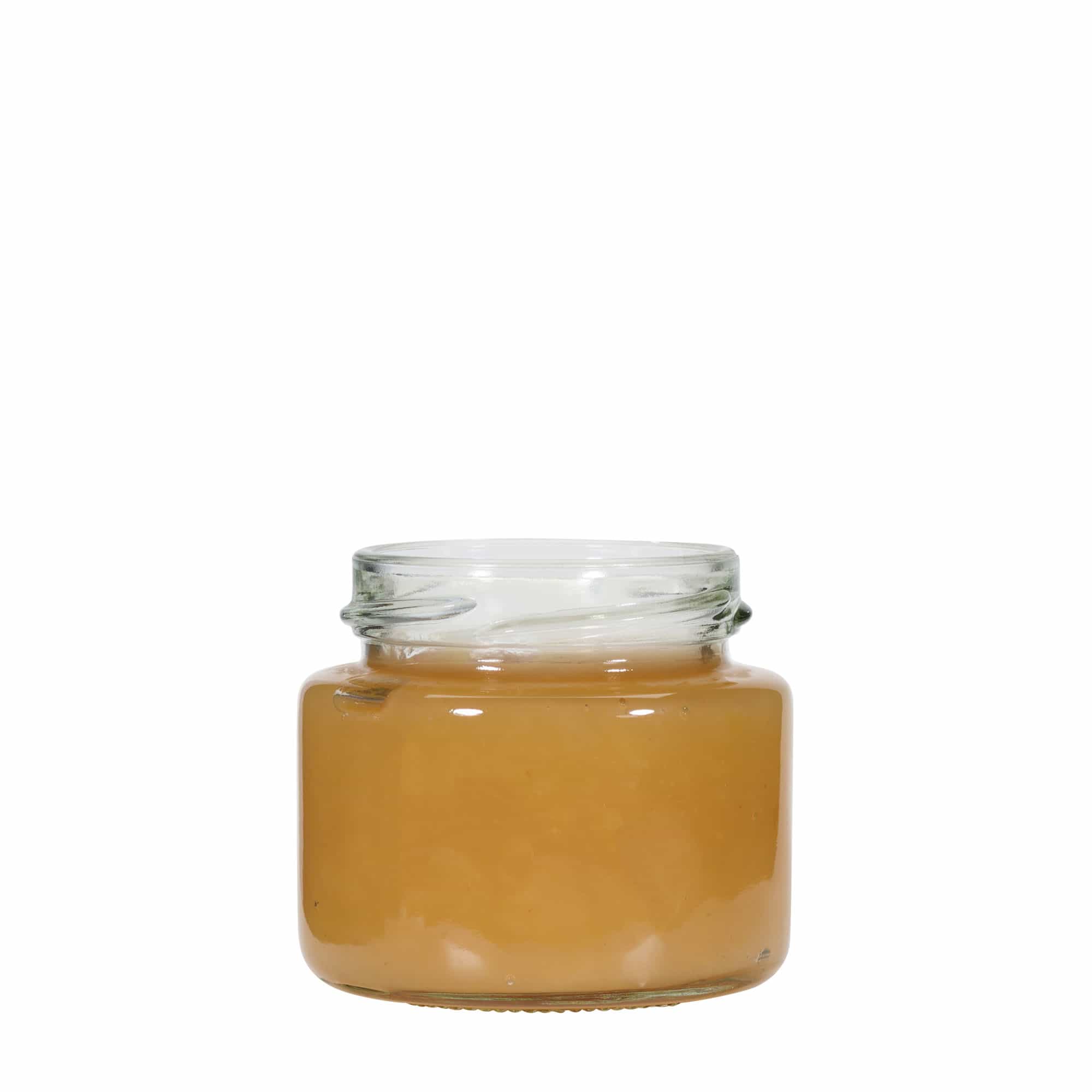 110 ml apvalus stiklainis, kaklelis: Twist-Off (TO 53)