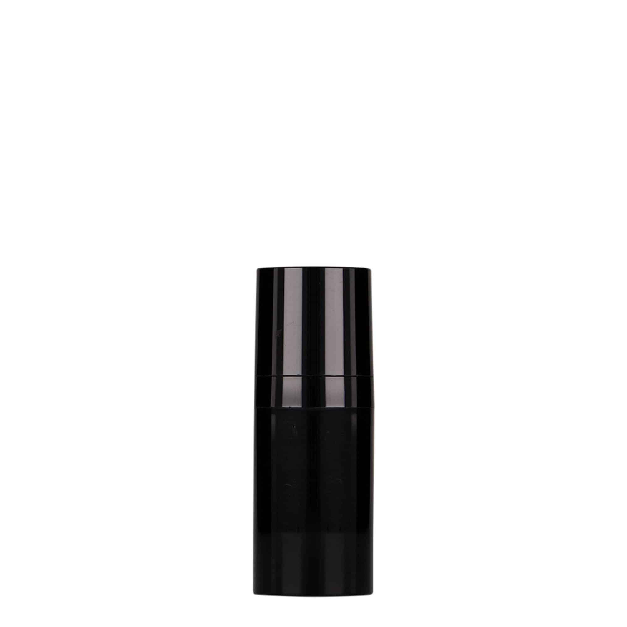 15 ml bezgaisa dozators 'Micro', PP plastmasa, melns