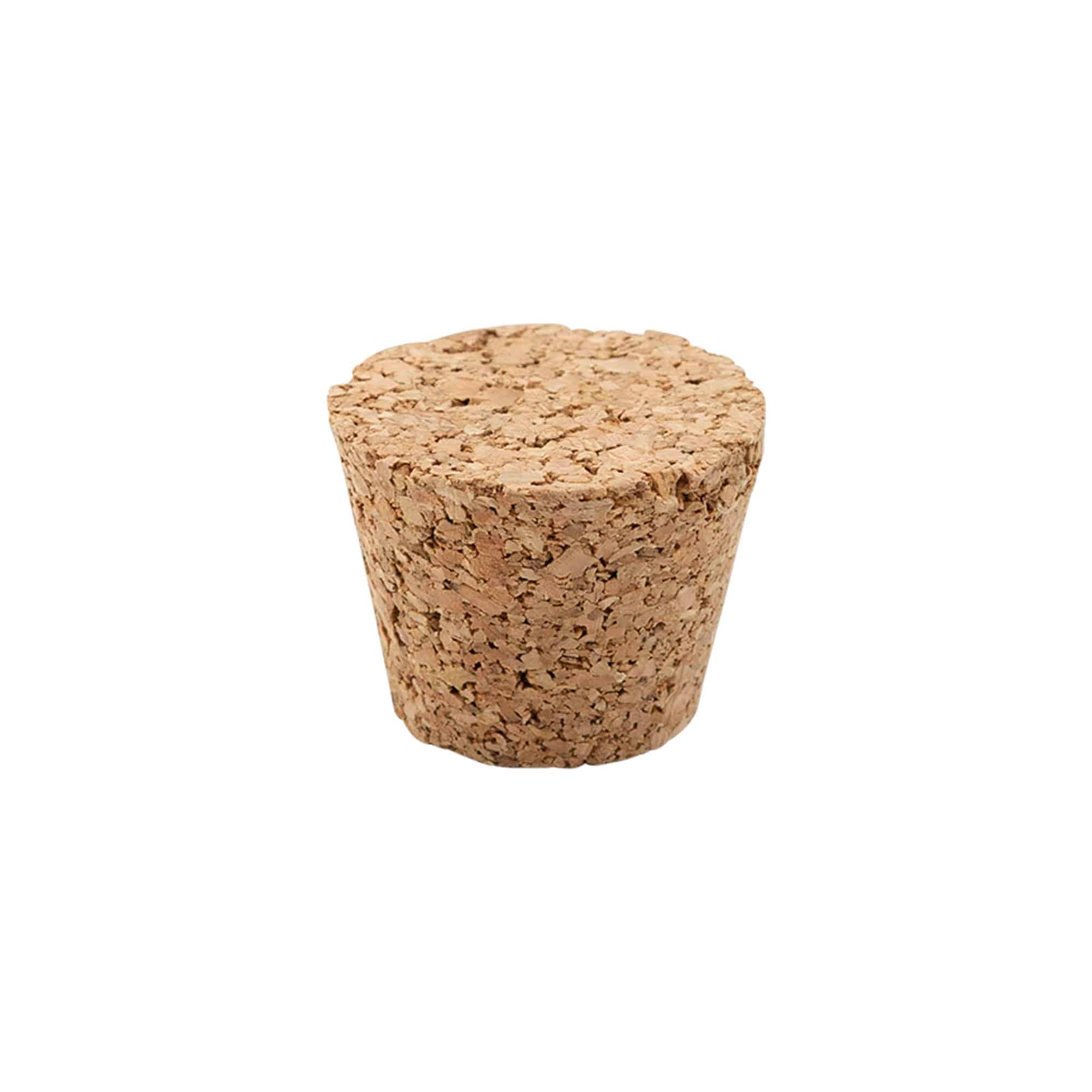 Spicveida korķis 25-35 x 27, presēts korķis, bēšs, priekš atveres: korķis