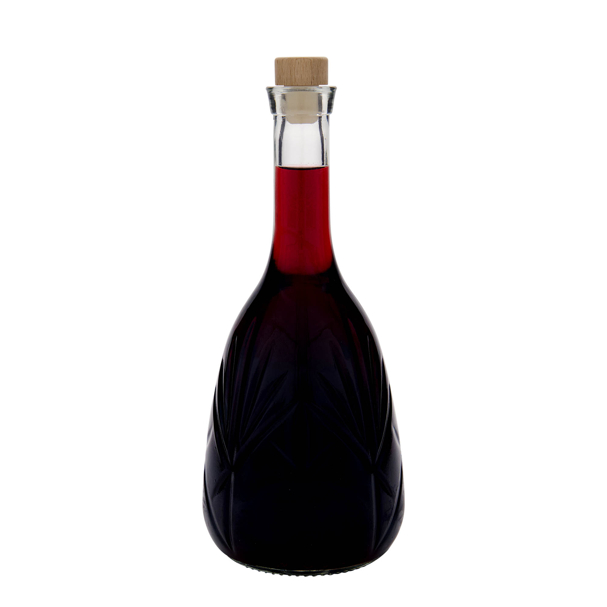 1.000 ml stikla pudele 'Reliefa', atvere: korķis 1.000 ml stikla pudele 'Reliefa', atvere: korķis