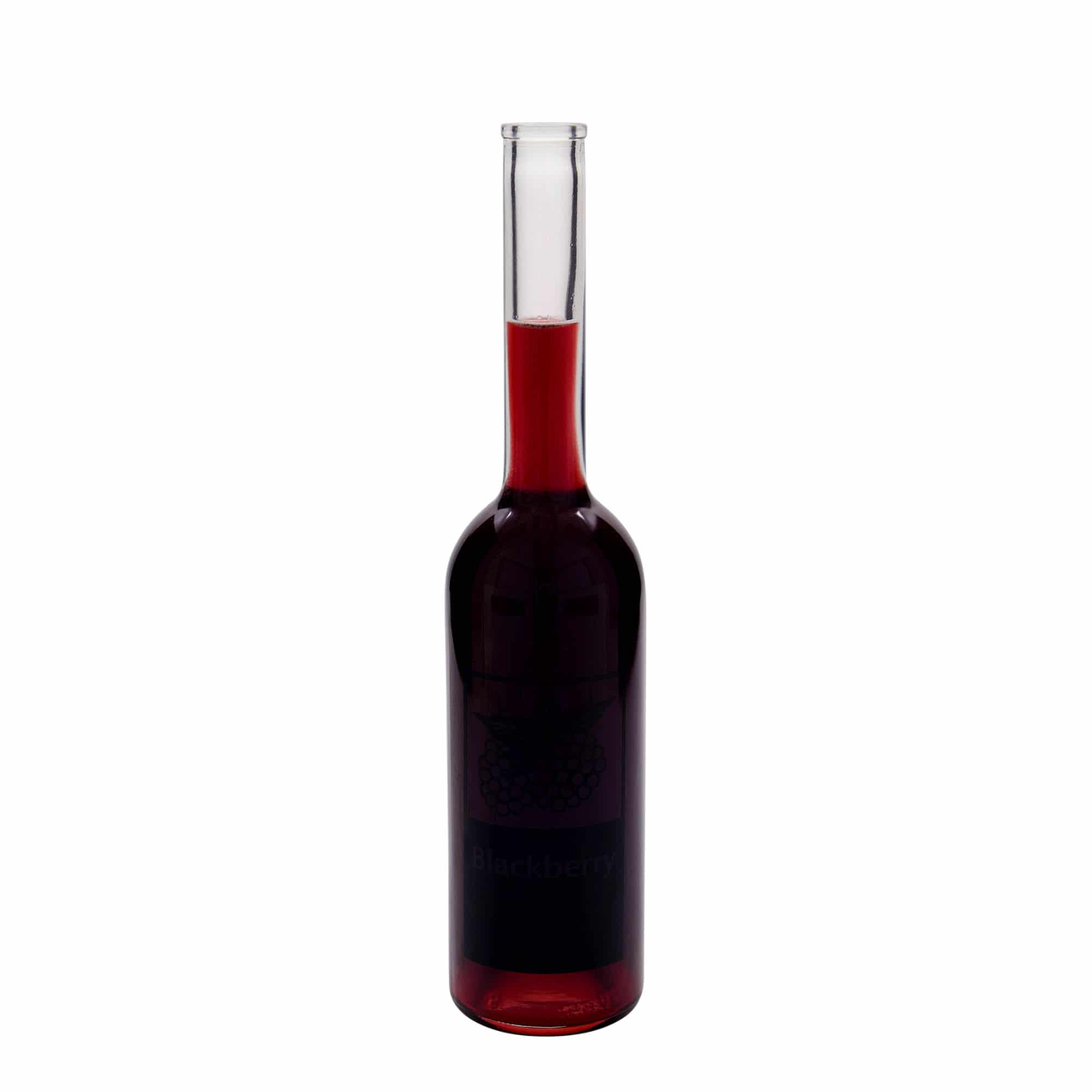 500 ml stikla pudele 'Opera', motīvs: upene, atvere: korķis