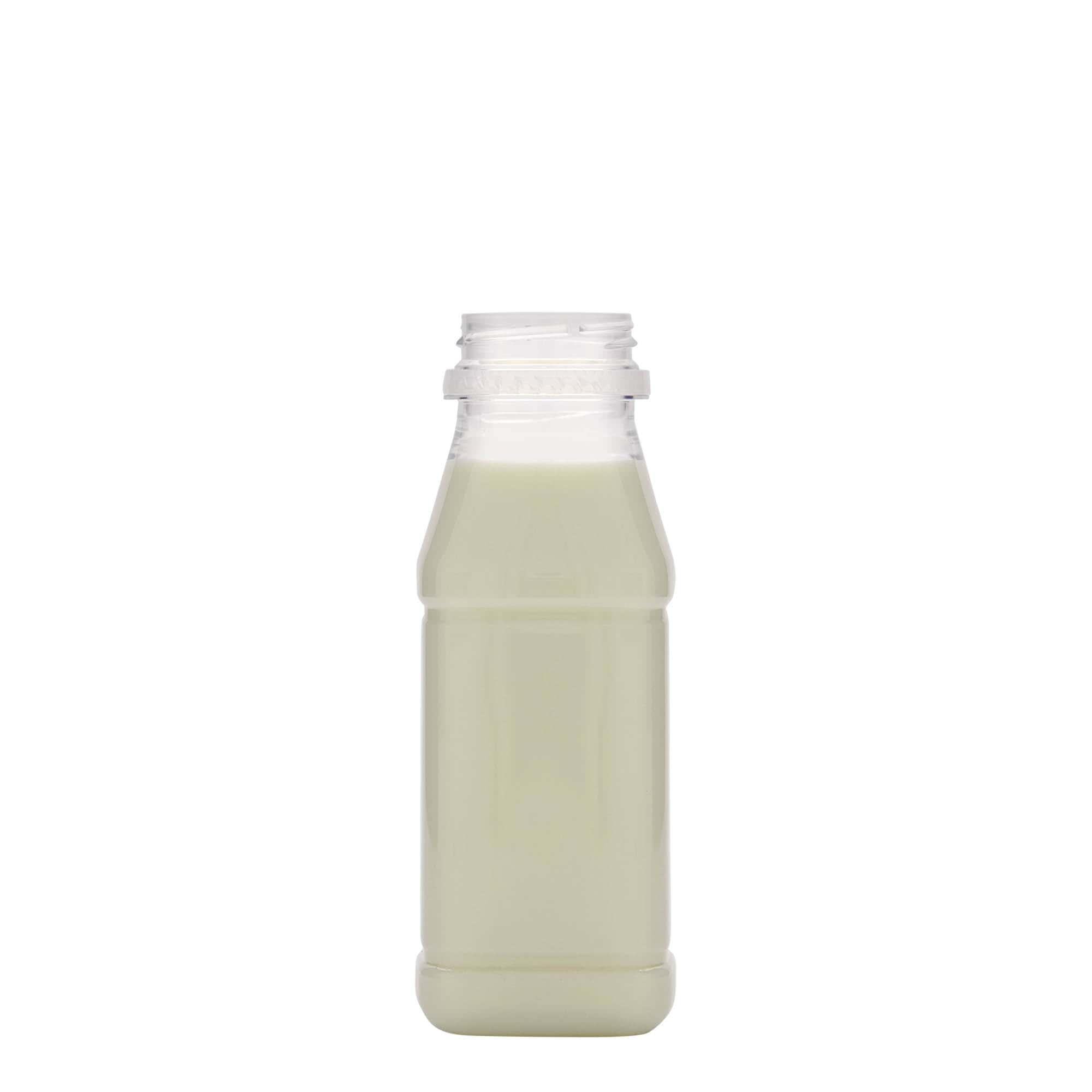 250 ml PET pudele „Milk and Juice Carré“, kvadrātveida, plastmasa, atvere: 38 mm 250 ml PET pudele „Milk and Juice Carré“, kvadrātveida, plastmasa, atvere: 38 mm