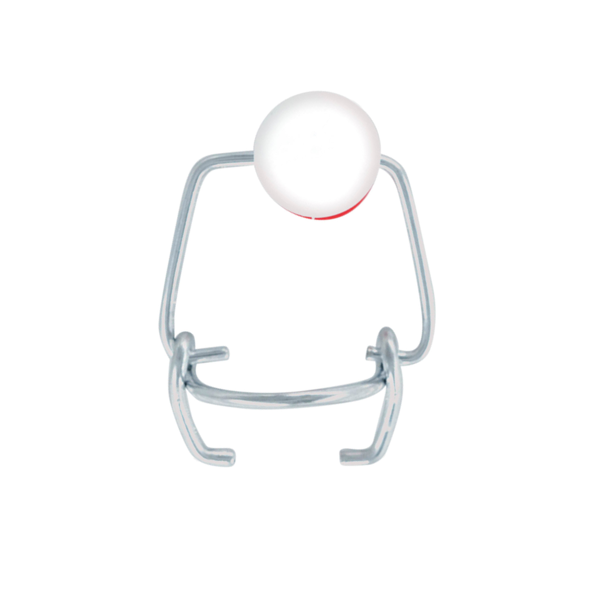 Mini skava, plastmasa, sarkani-balts Mini skava, plastmasa, sarkani-balts