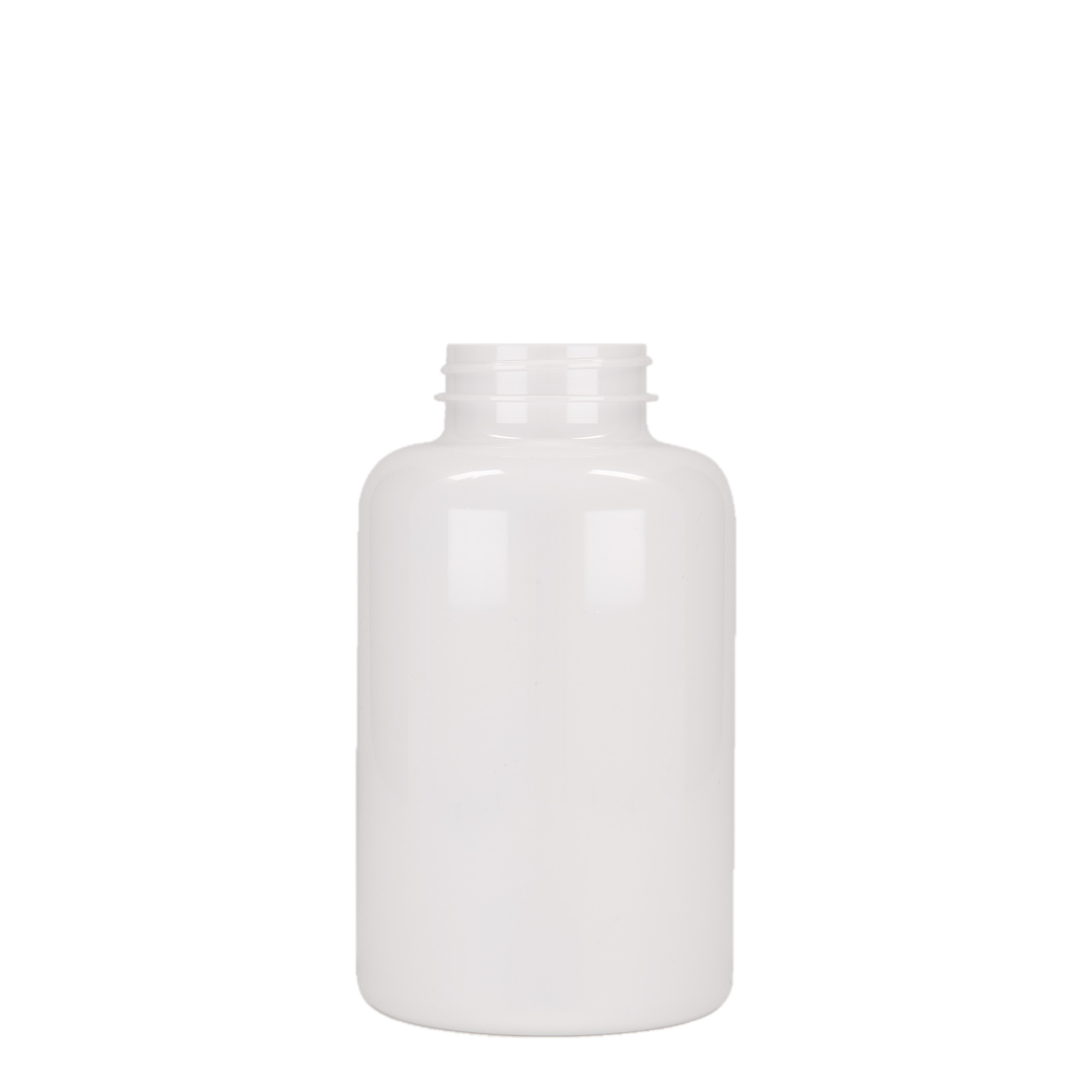 500 ml PET trauks, plastmasas, balts, aizdare: GPI 45/400
