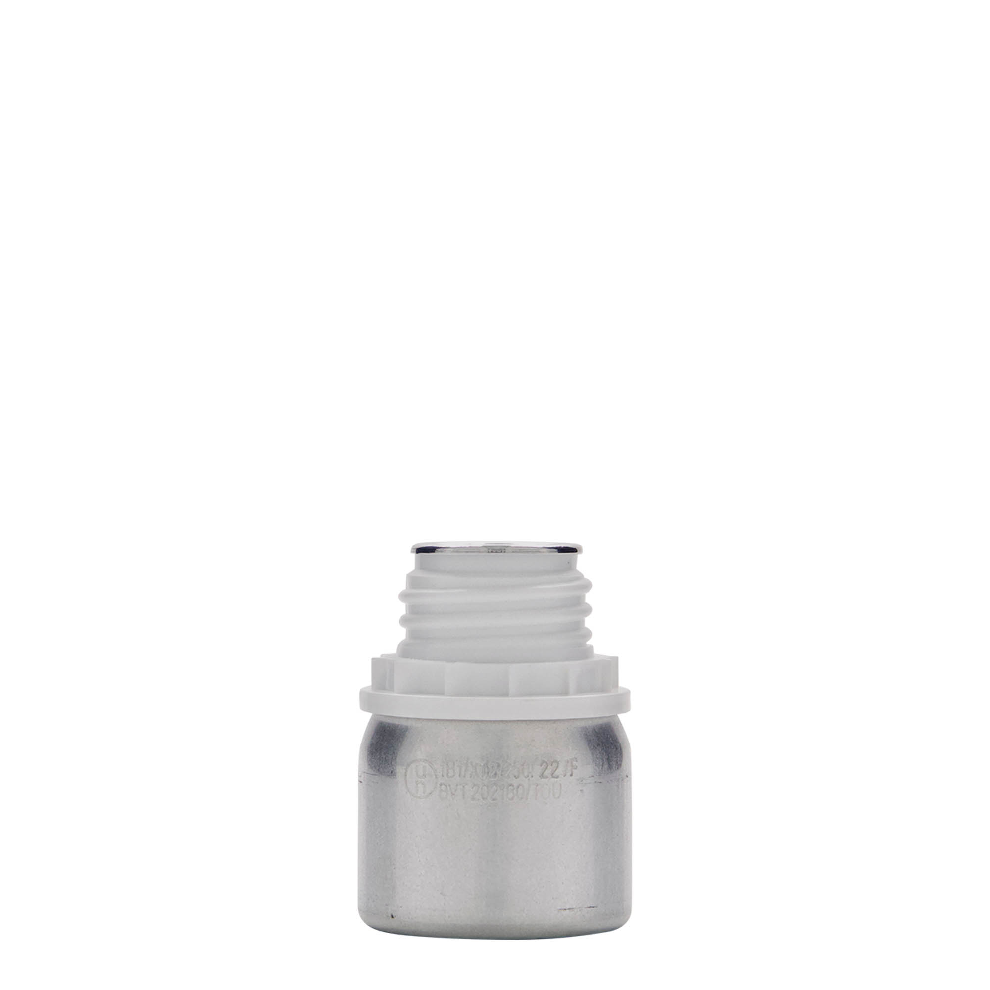50 ml alumīnija pudele, metāls, sudraba krāsā, atvere: DIN 32 50 ml alumīnija pudele, metāls, sudraba krāsā, atvere: DIN 32