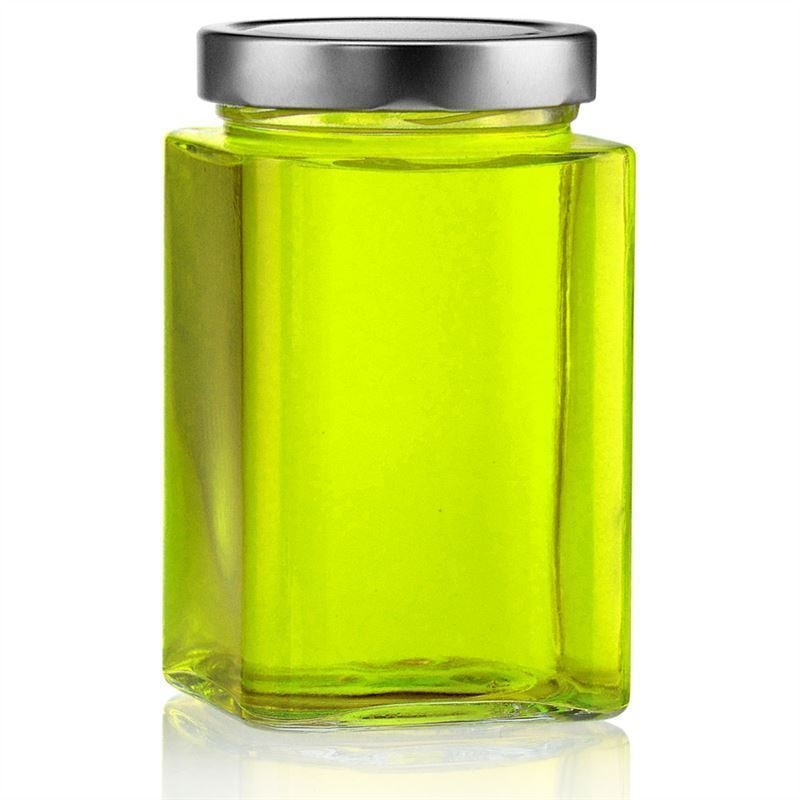 720 ml kvadrātveida stikla burka 'Ikarus', atvere: Deep-Twist-Off (DTO 82)