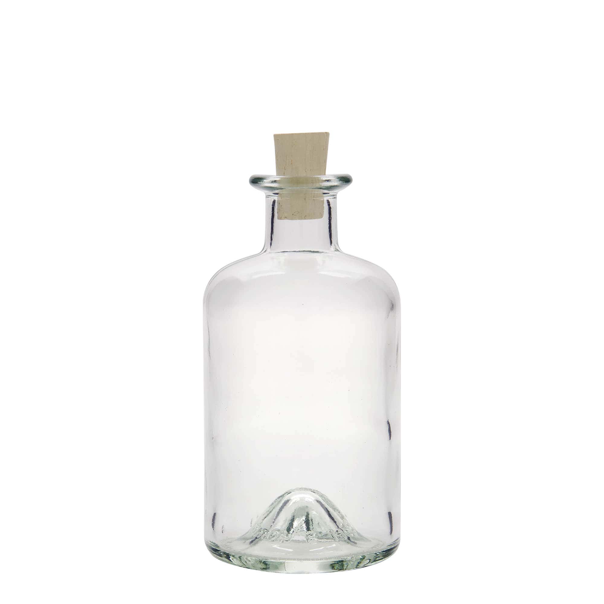 350 ml stikla pudele aptiekāram, atvere: korķis