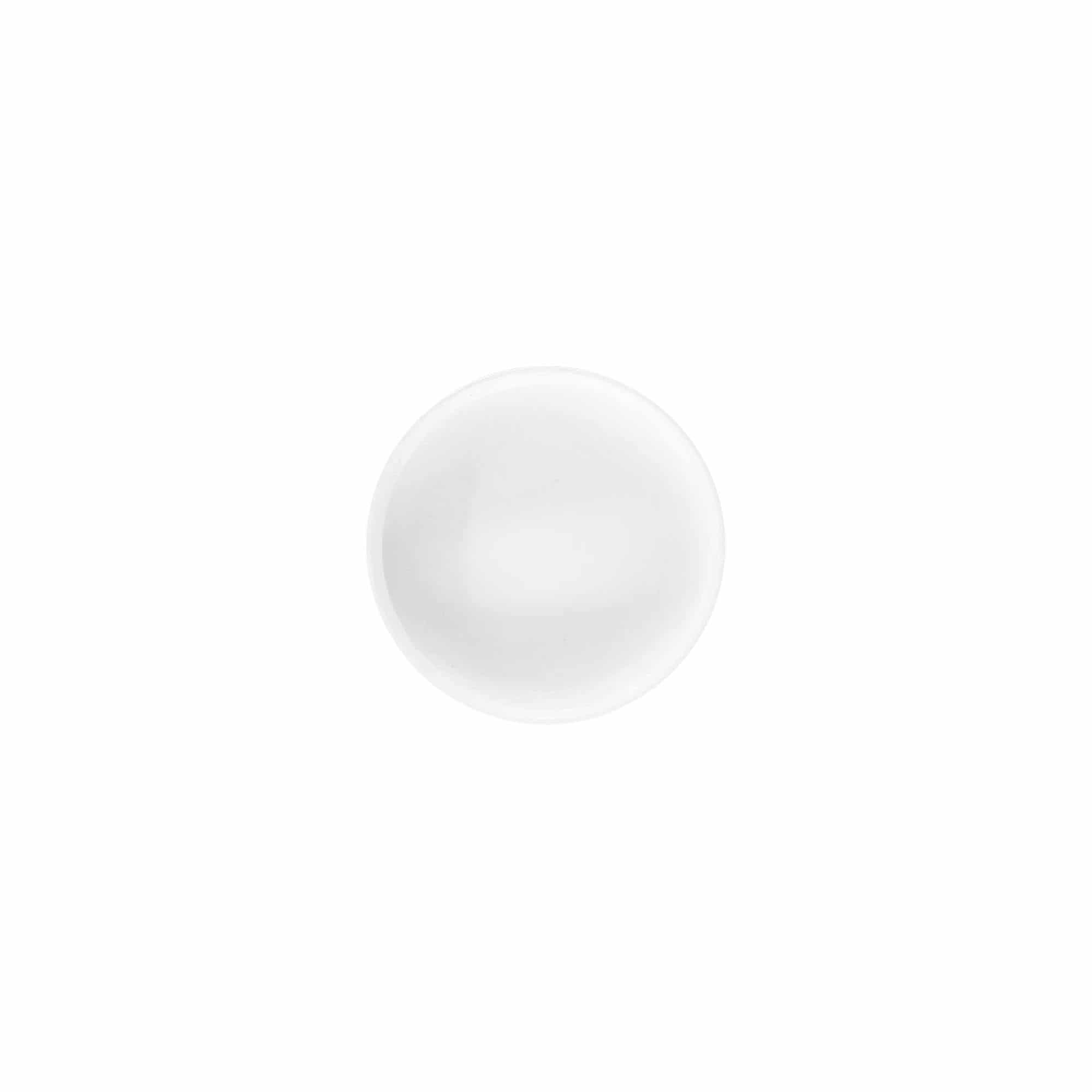 Skrūvējams vāciņš 'White Line' 6 ml, PP plastmasas, balts