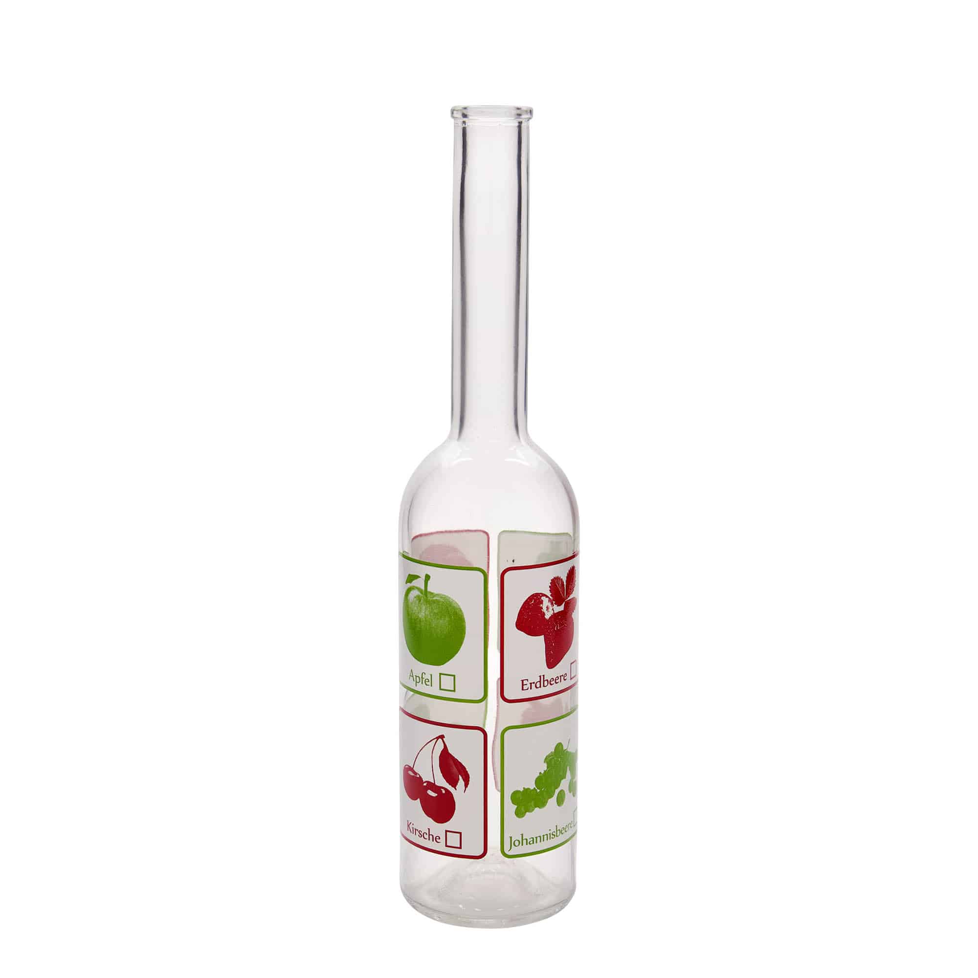 500 ml stikla pudele 'Opera', motīvs: augļi, atvere: korķis 500 ml stikla pudele 'Opera', motīvs: augļi, atvere: korķis