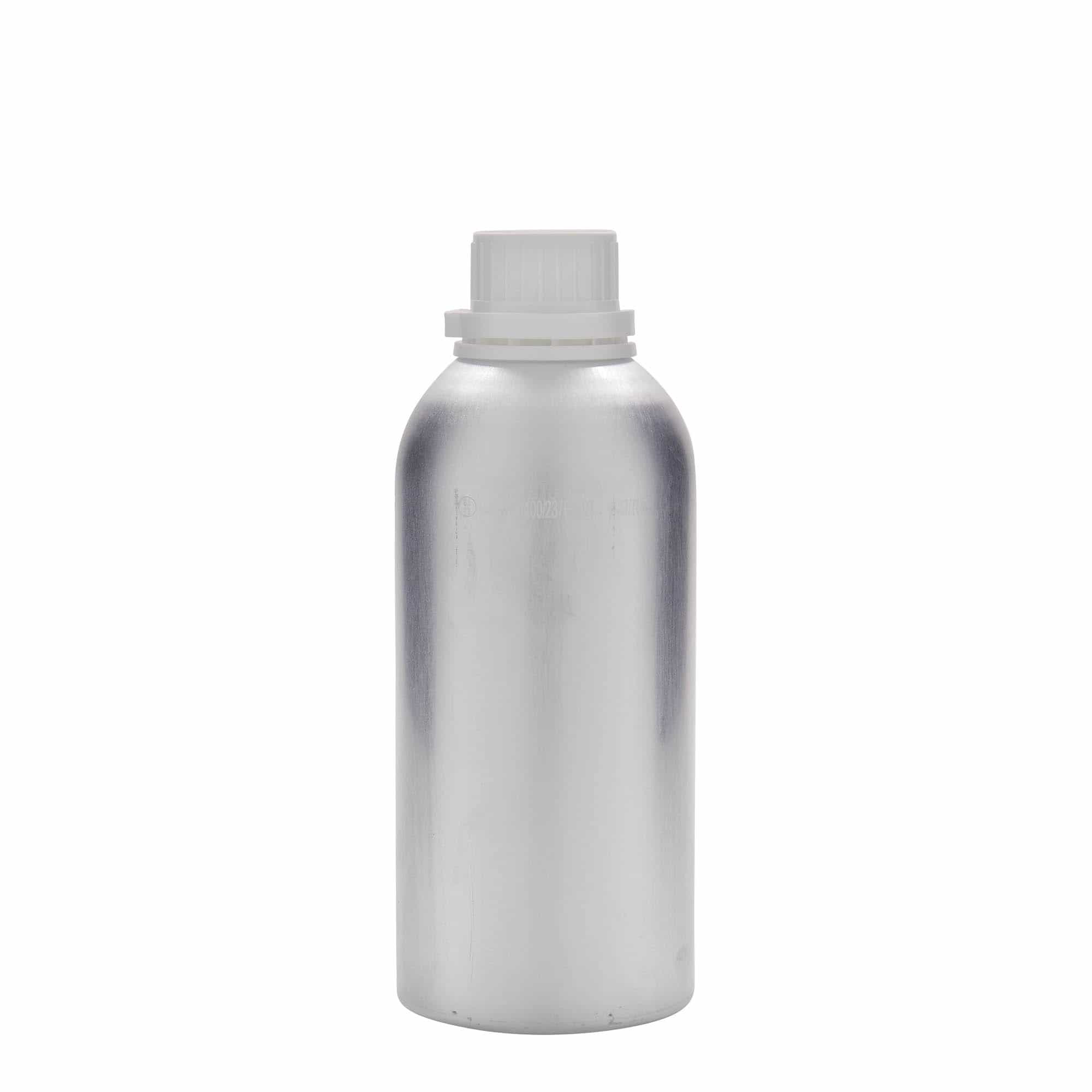625 ml alumīnija pudele, metāls, sudraba krāsa, atvere: DIN 32