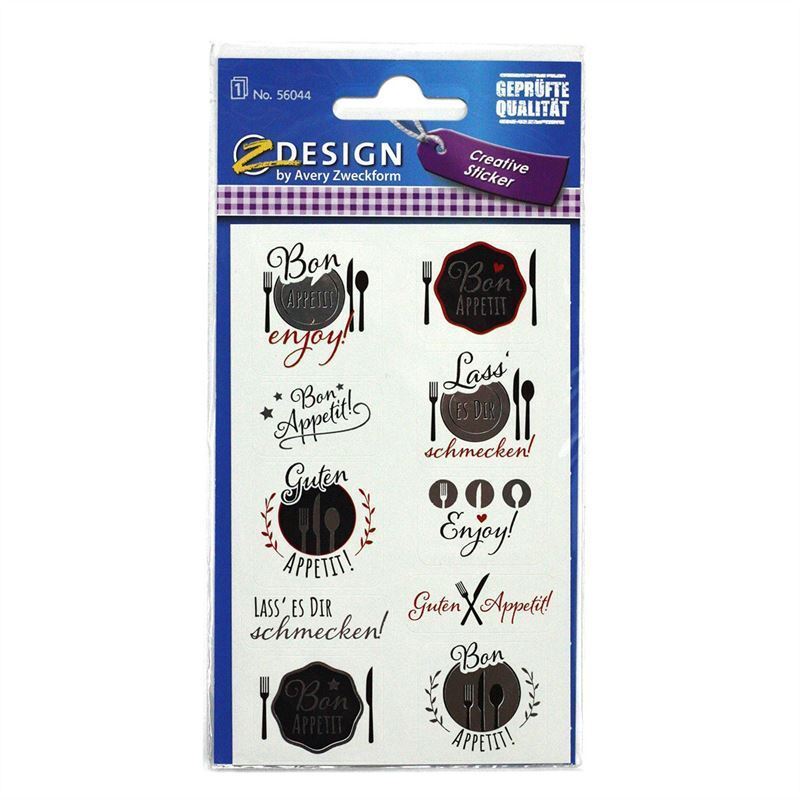 Zweckform uzlīmes „Guten Appetit”, papīrs, daudzkrāsains Zweckform uzlīmes „Guten Appetit”, papīrs, daudzkrāsains