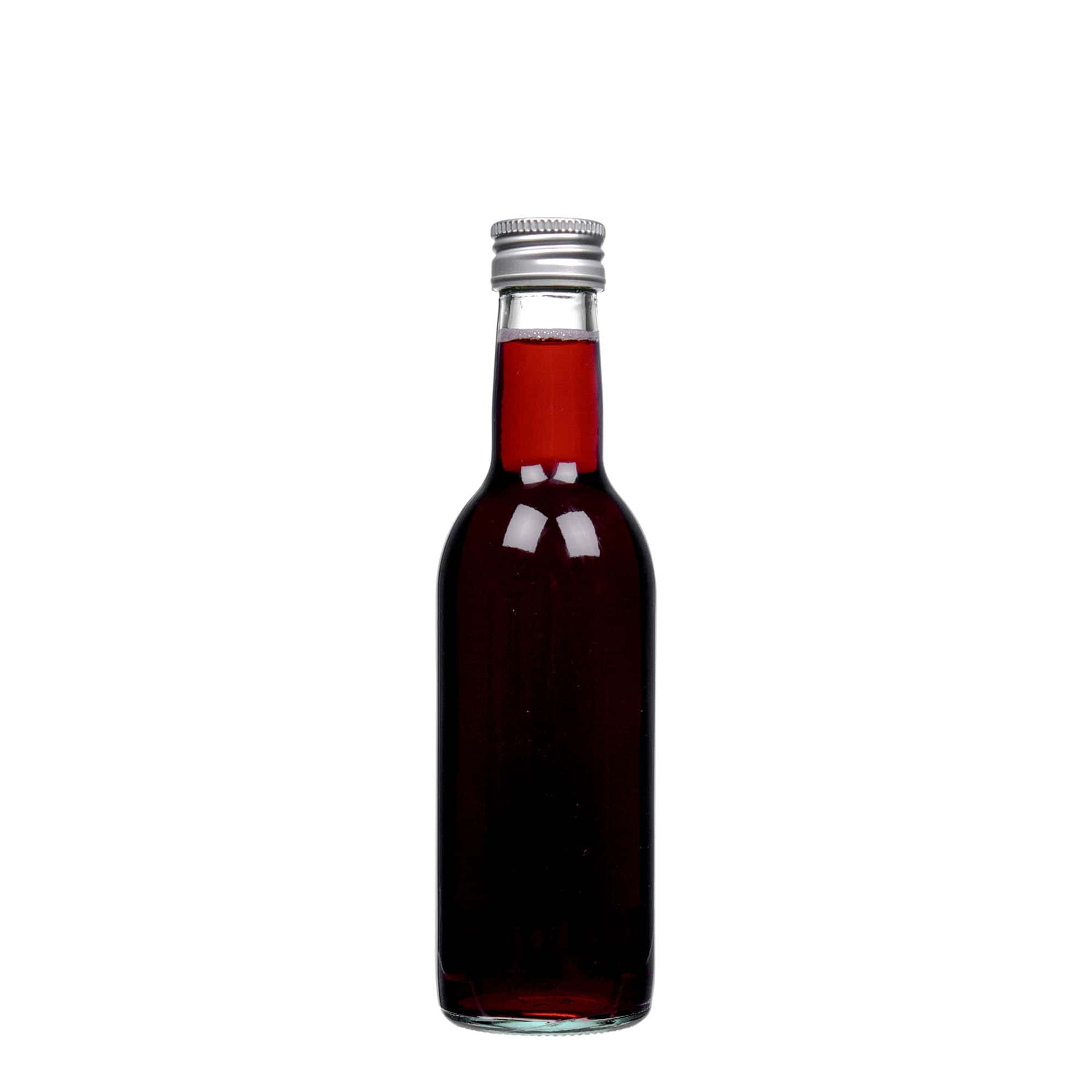 250 ml stikla pudele 'Bordo', atvere: PP 28