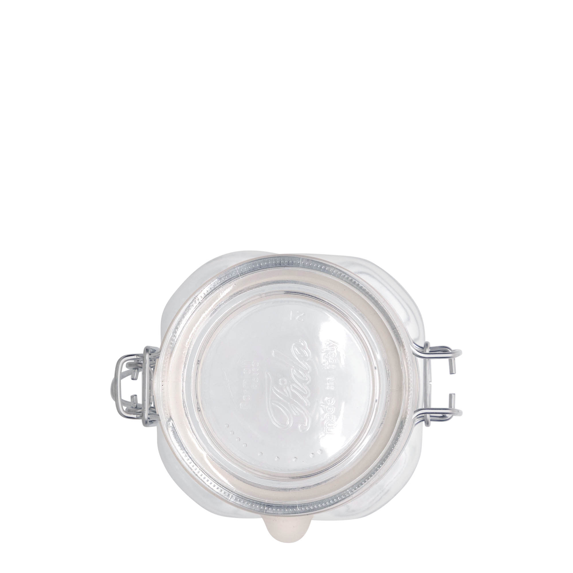 500 ml metāla aizdare stikla burka 'Fido', kvadrātveida, atvere: metāla aizdare 500 ml metāla aizdare stikla burka 'Fido', kvadrātveida, atvere: metāla aizdare