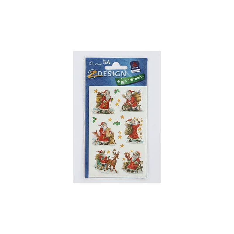 Zweckform uzlīmes „Ziemassvētku vecīši“, papīrs, daudzkrāsains