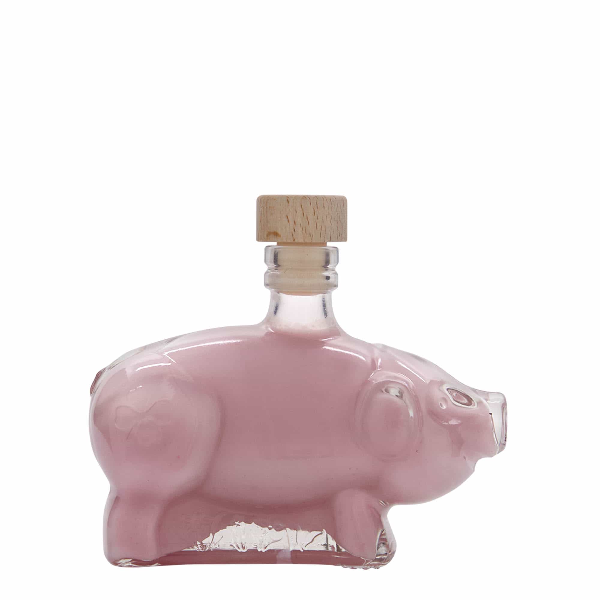 200 ml stikla pudele 'Laimes cūciņa', aizdare: korķis