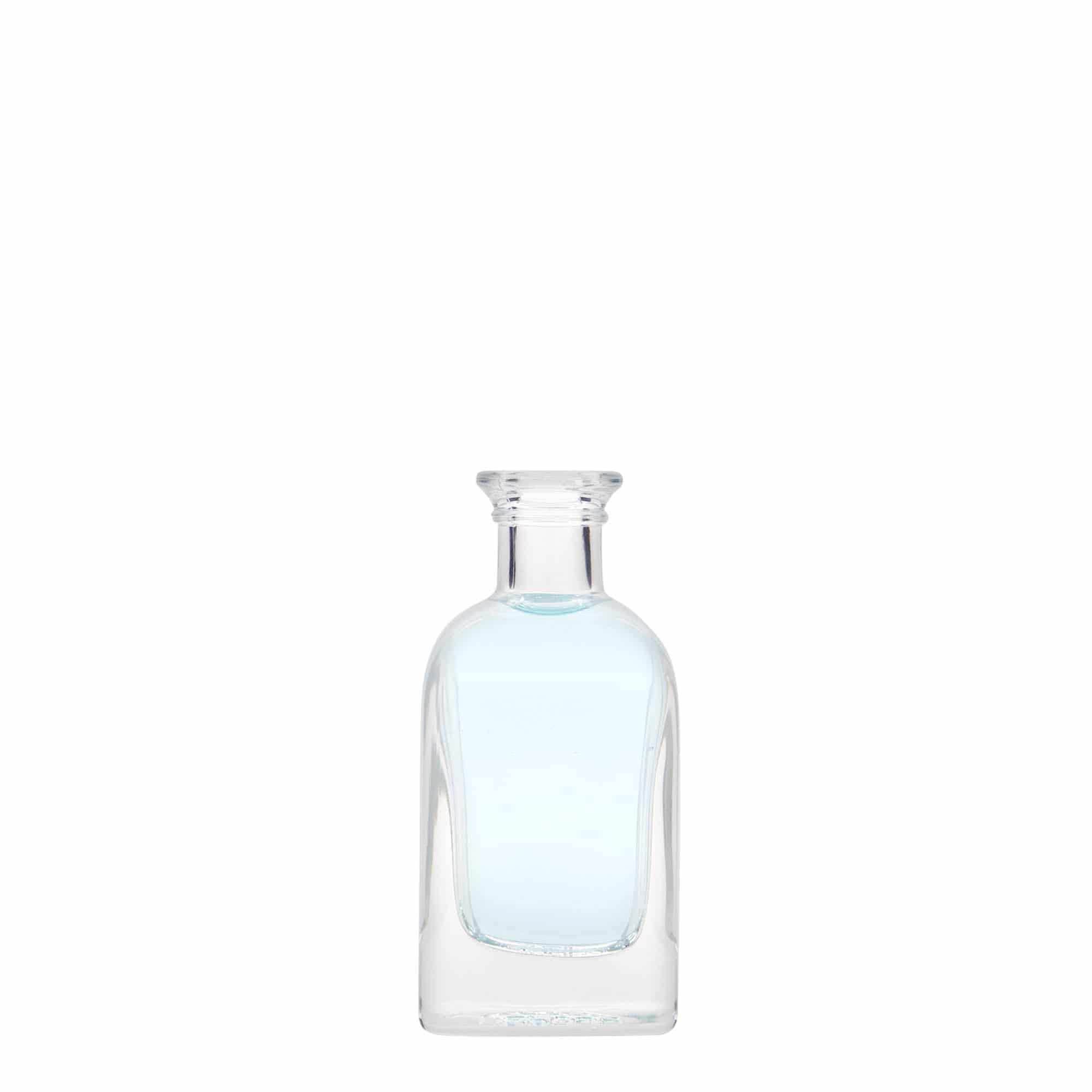 40 ml stikla pudele Apotheker Carré, kvadrātiska, atvere: korķis